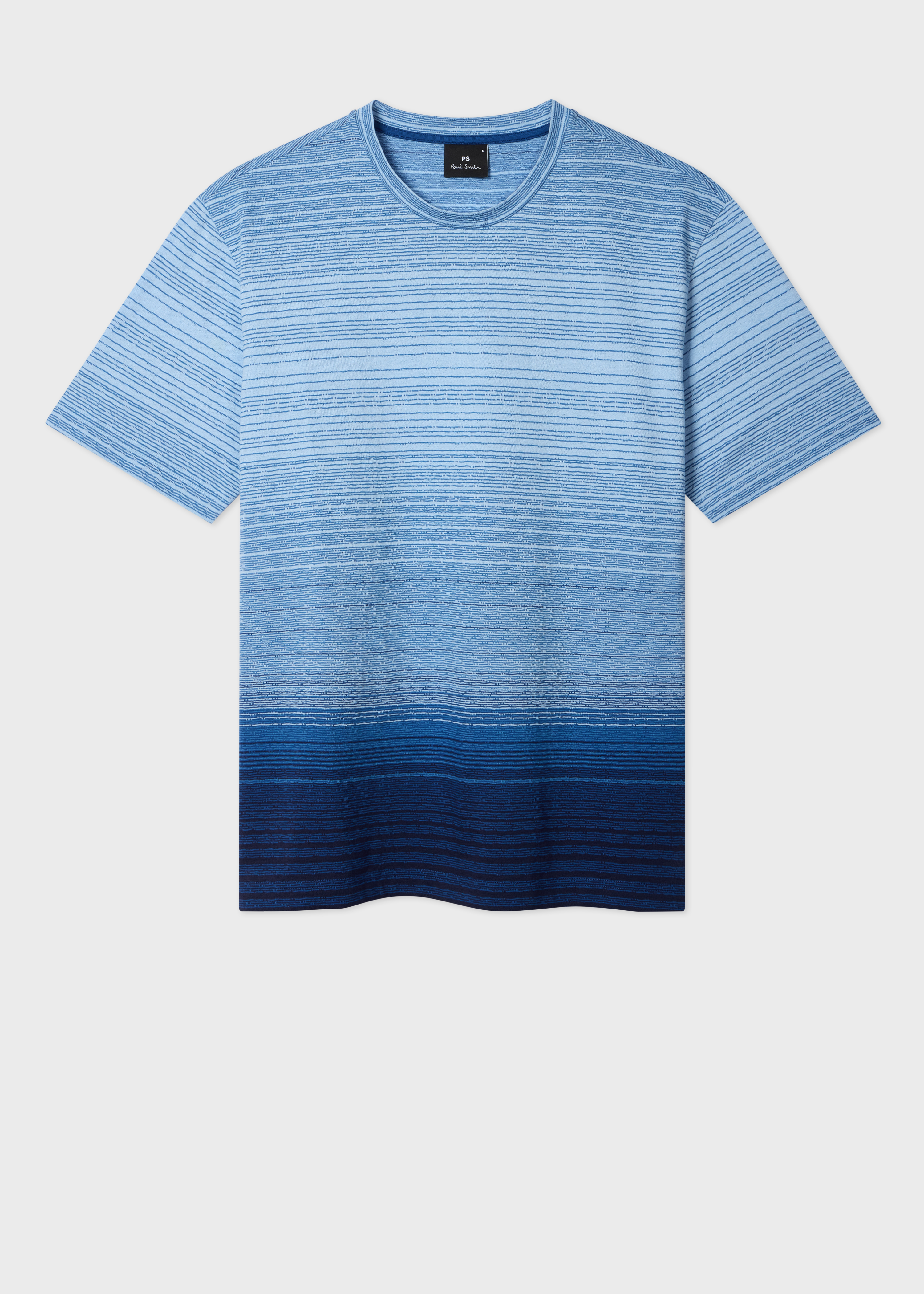 Blue Gradient Stripe T-Shirt