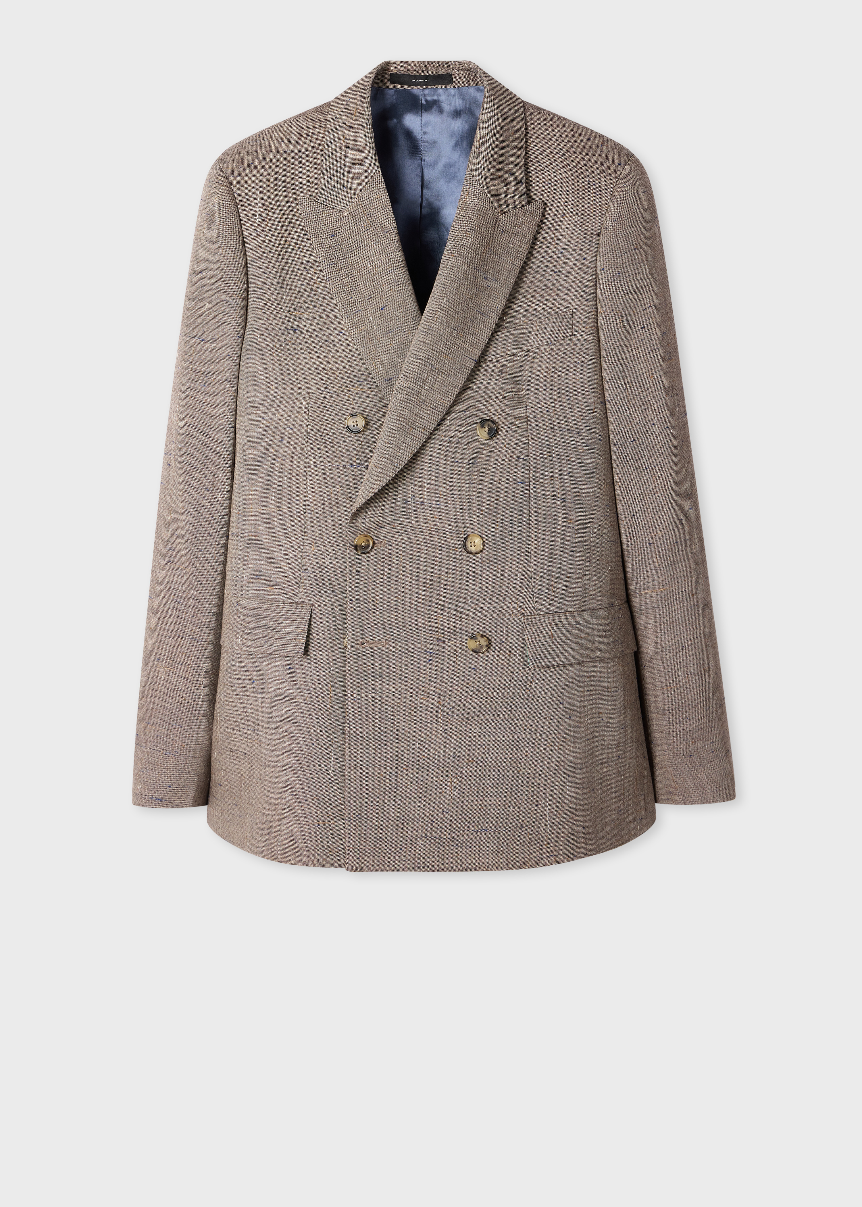 The Soho - Brown Flecked Wool-Viscose Double-Breasted Blazer