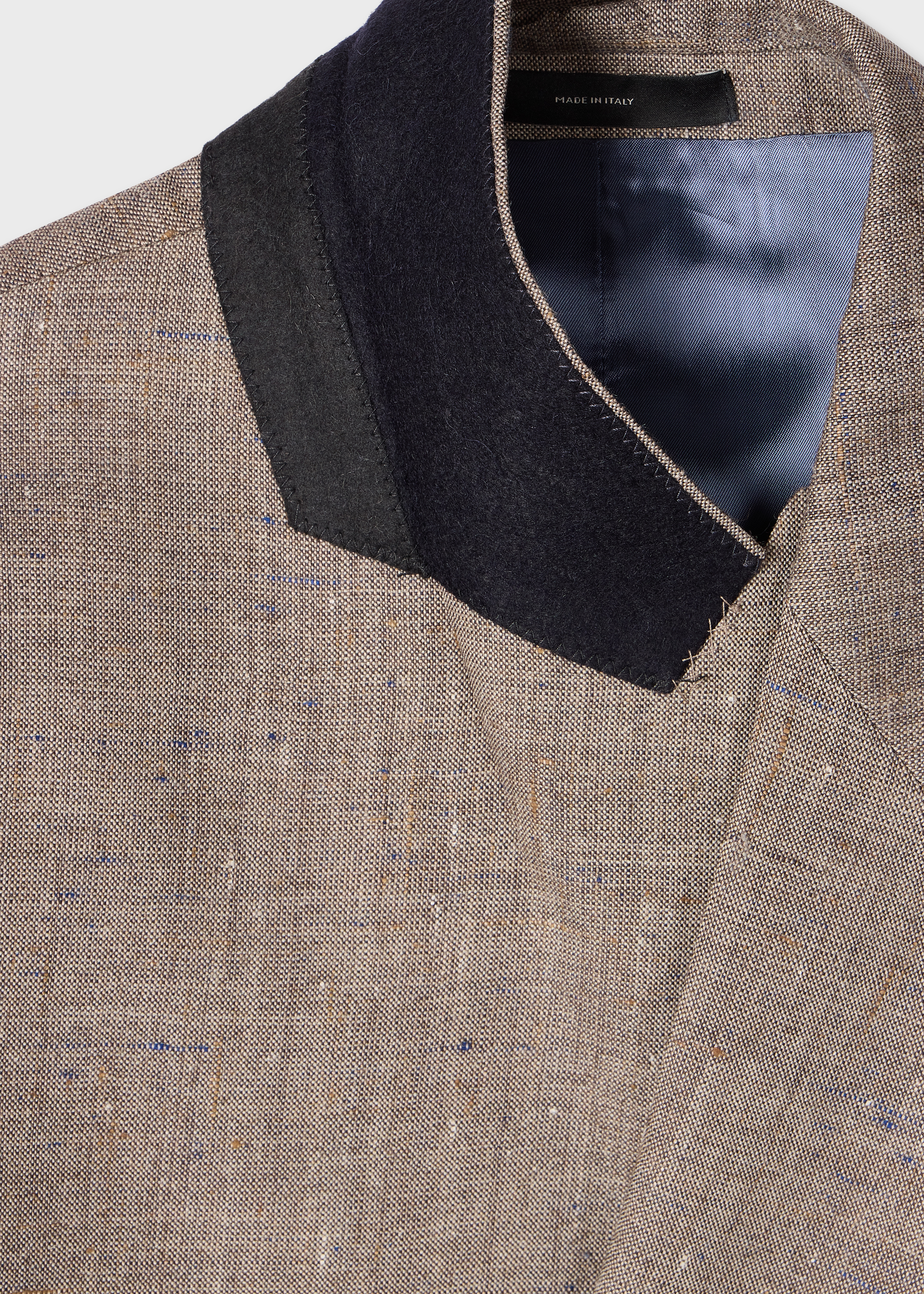 The Soho - Brown Flecked Wool-Viscose Double-Breasted Blazer