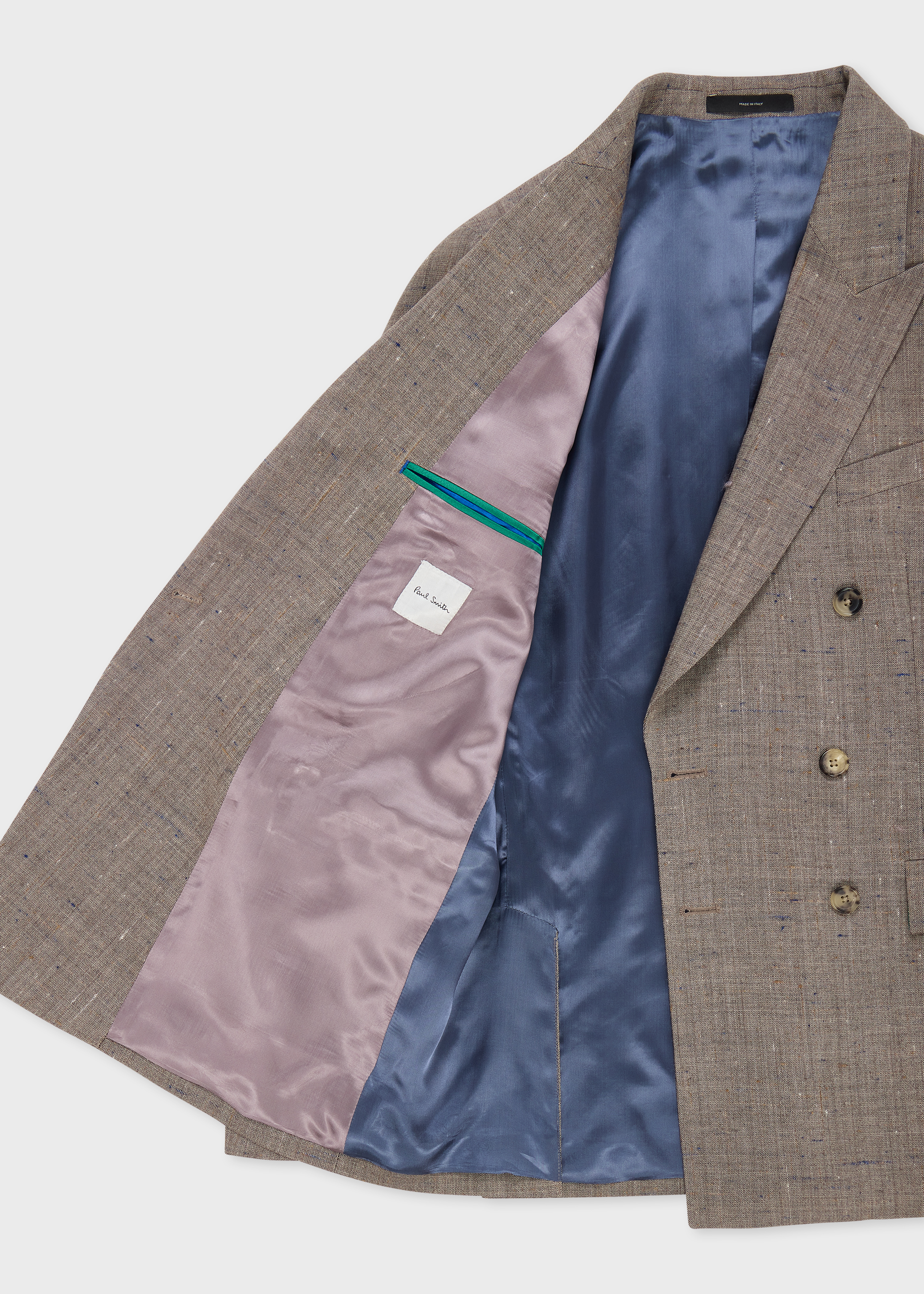 The Soho - Brown Flecked Wool-Viscose Double-Breasted Blazer