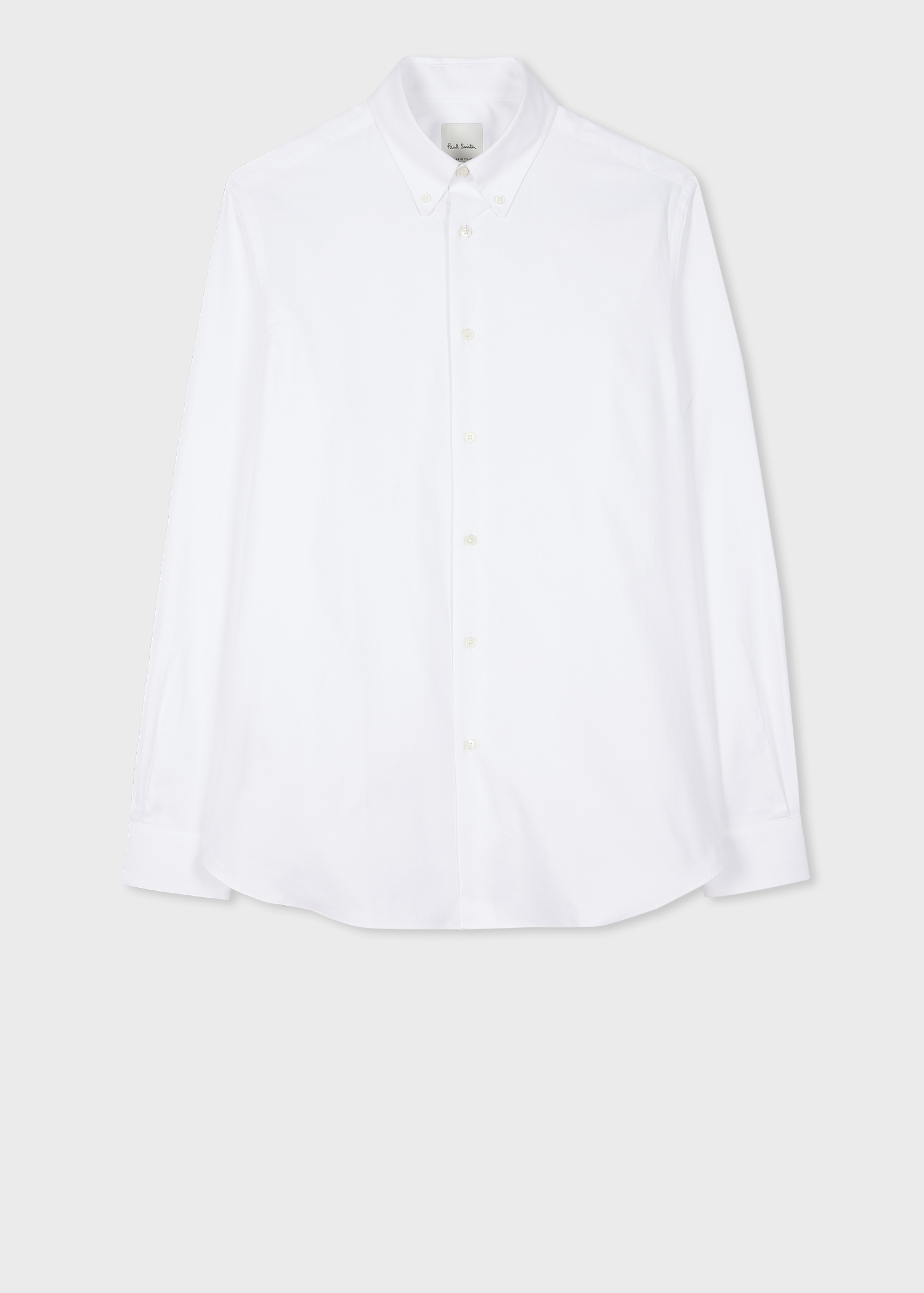 Classic-Fit White Oxford Cotton Button-Down Shirt
