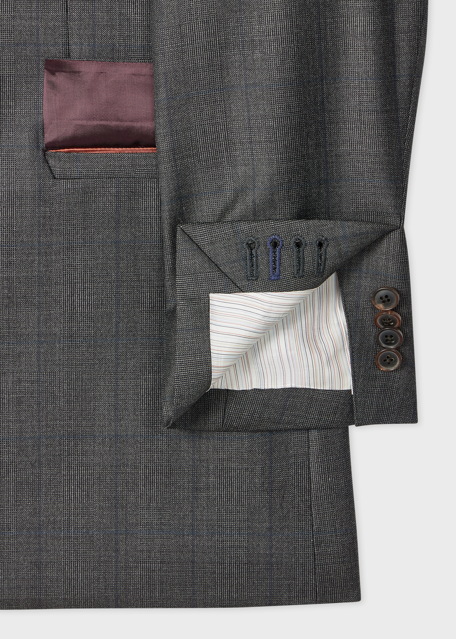 The Soho - Grey Check Wool Double-Breasted Blazer