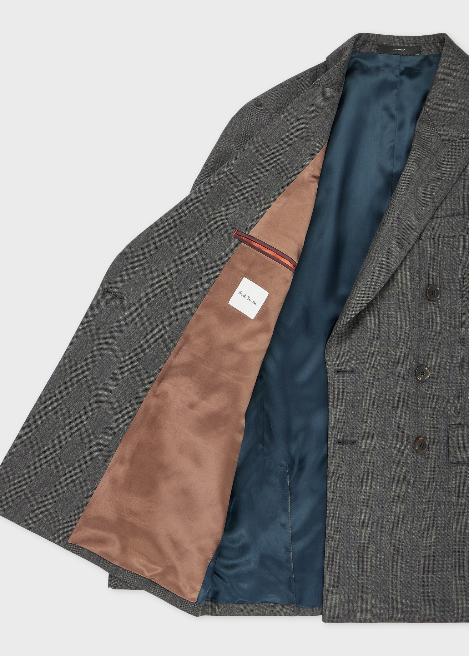 The Soho - Grey Check Wool Double-Breasted Blazer