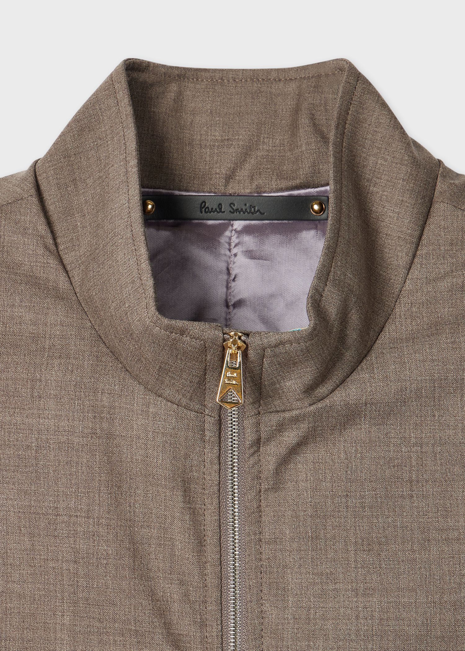 Brown Melange 'Storm System' Wool Gilet
