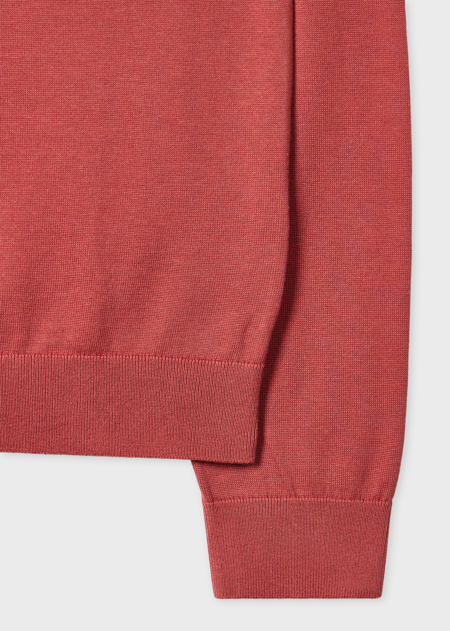 Salmon Pink Organic Cotton Zebra Logo Sweater