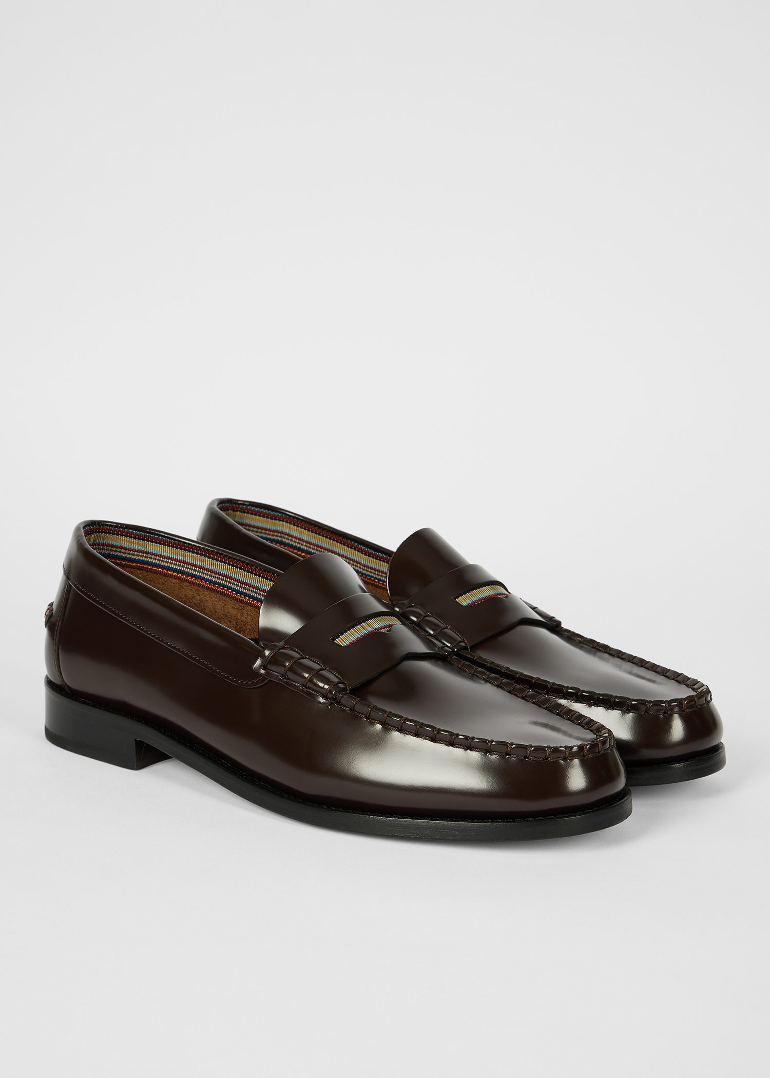Dark Brown Leather 'Lido' Loafers