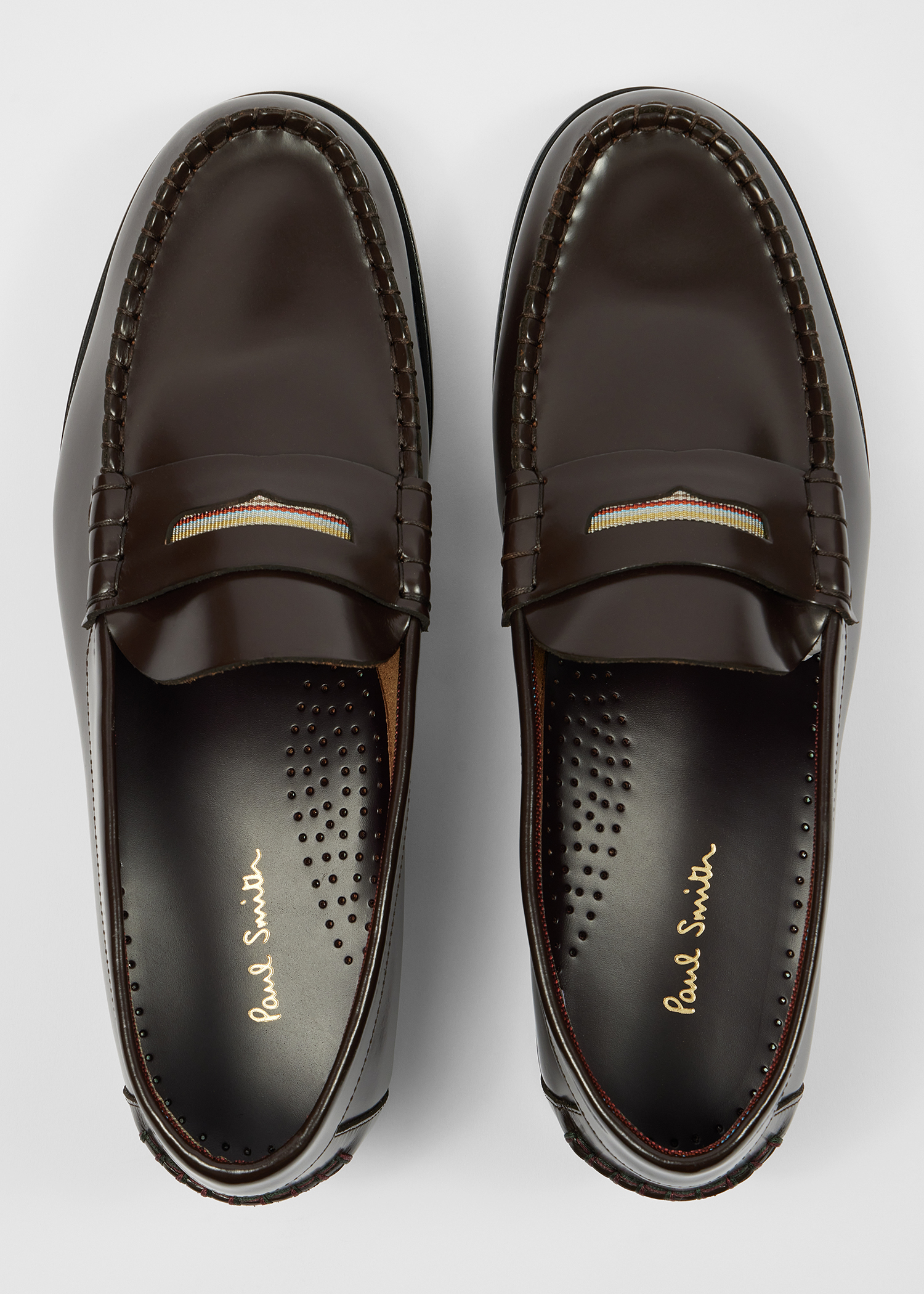 Dark Brown Leather 'Lido' Loafers