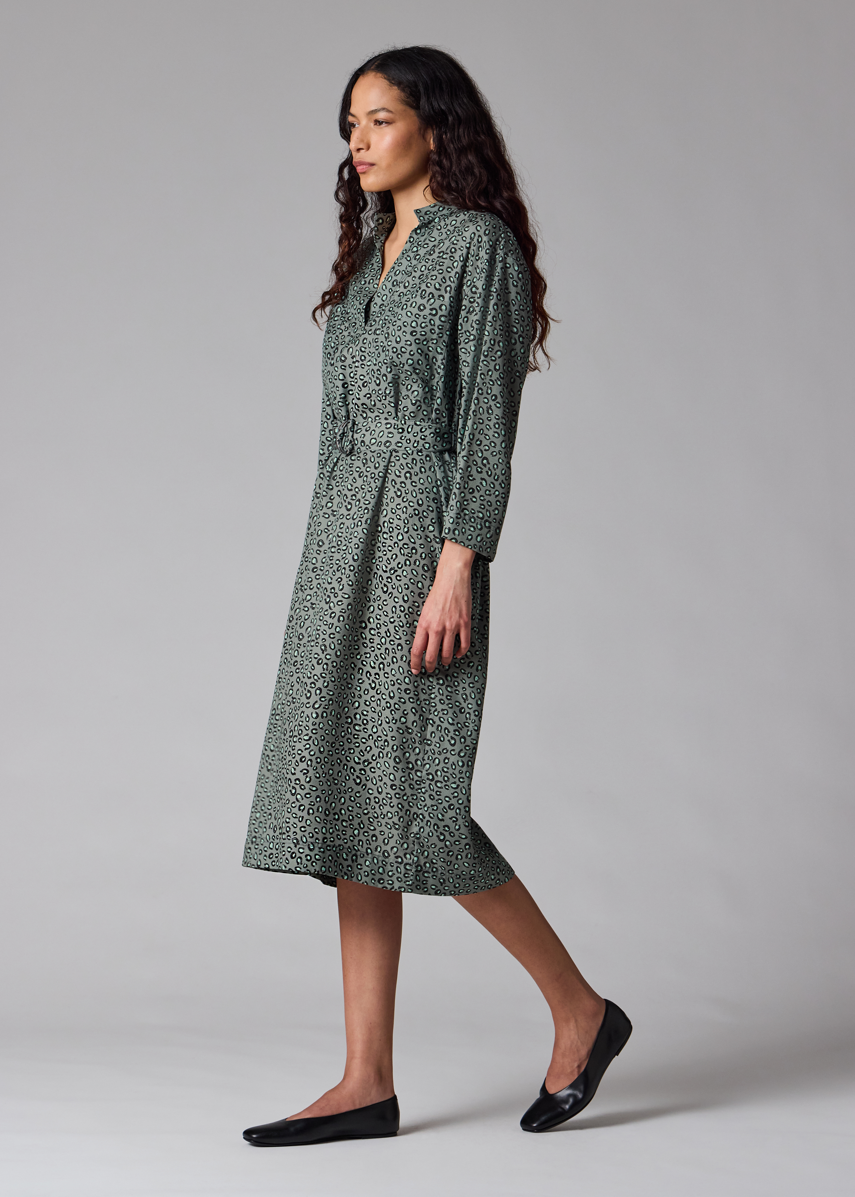 Women's Blue 'Animal' Print Dress