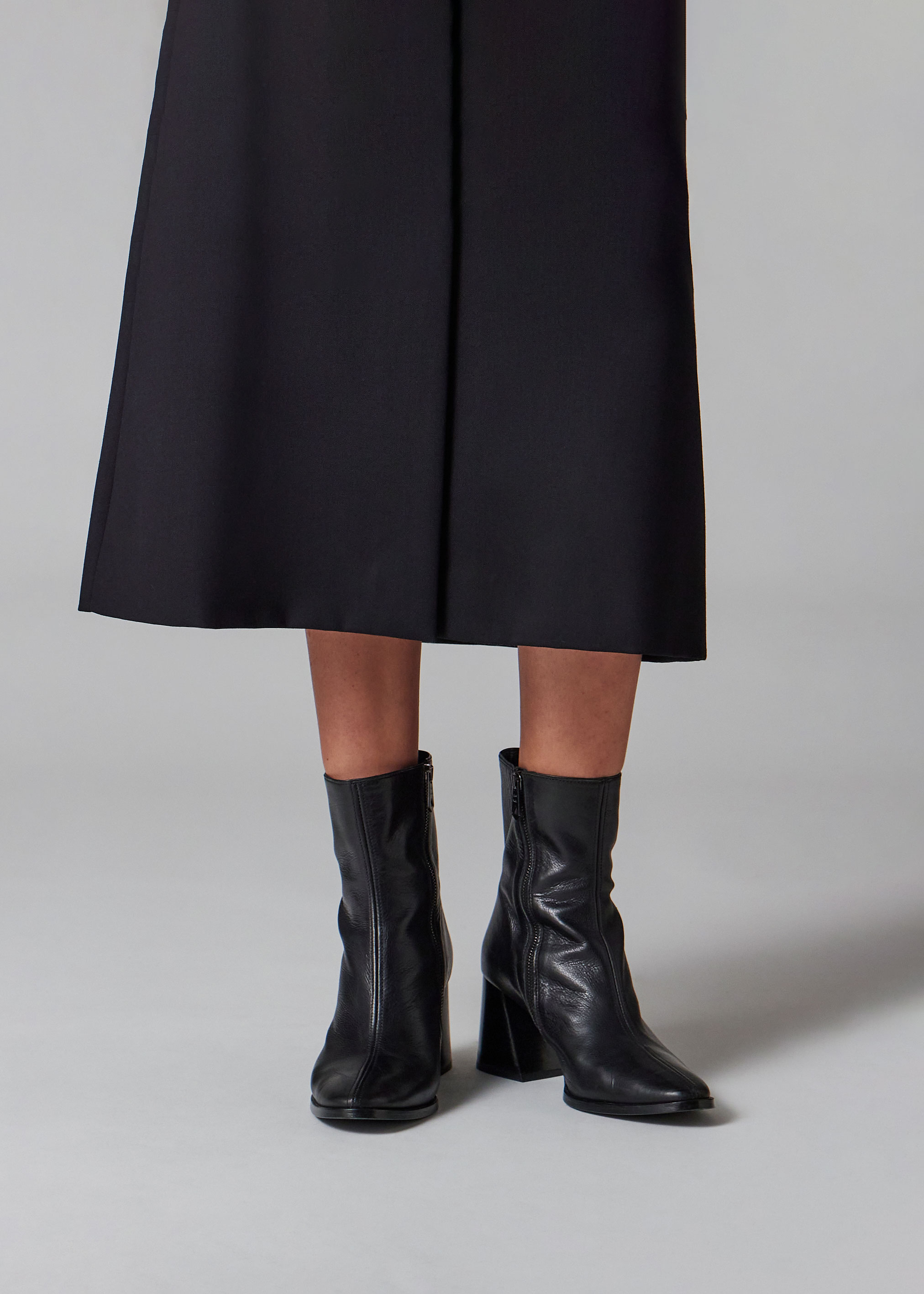 Women's Black Leather 'Baylis' Boots