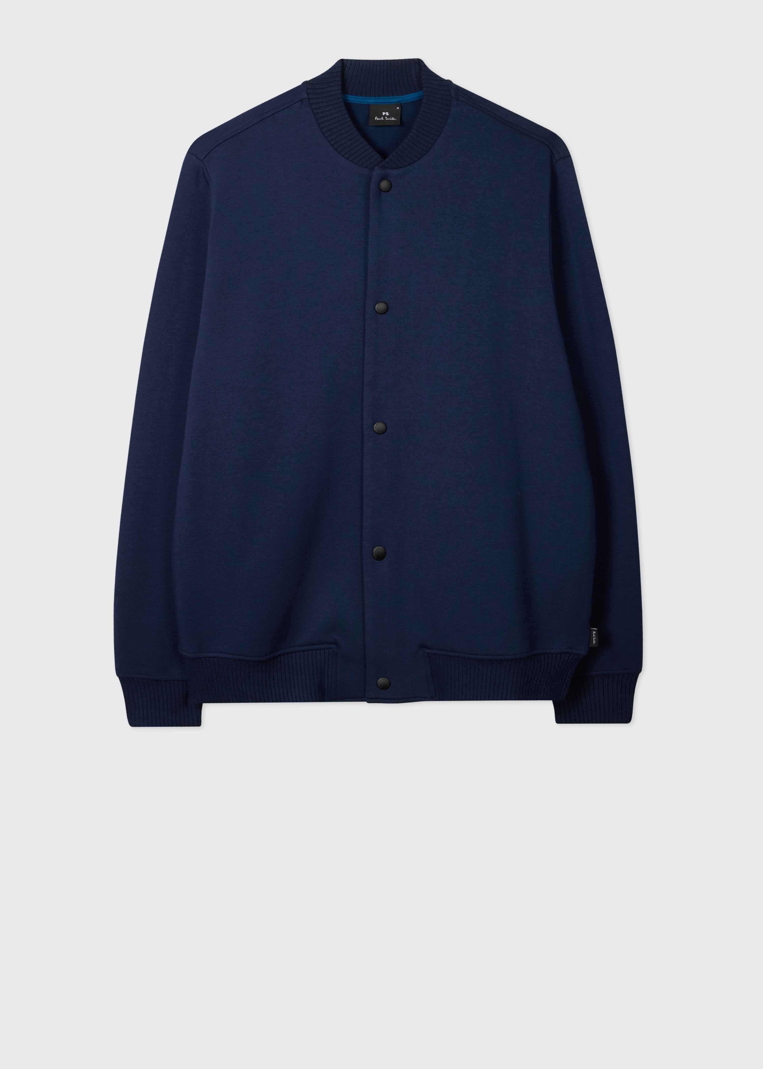 Navy Jersey Bomber Jacket