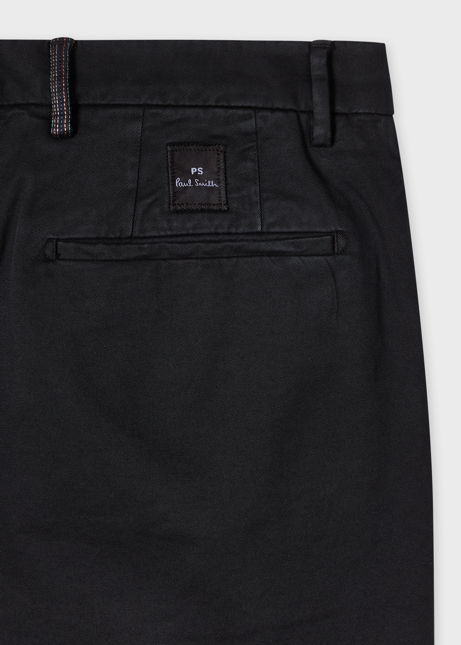 Washed Black Stretch Cotton-Twill Chinos