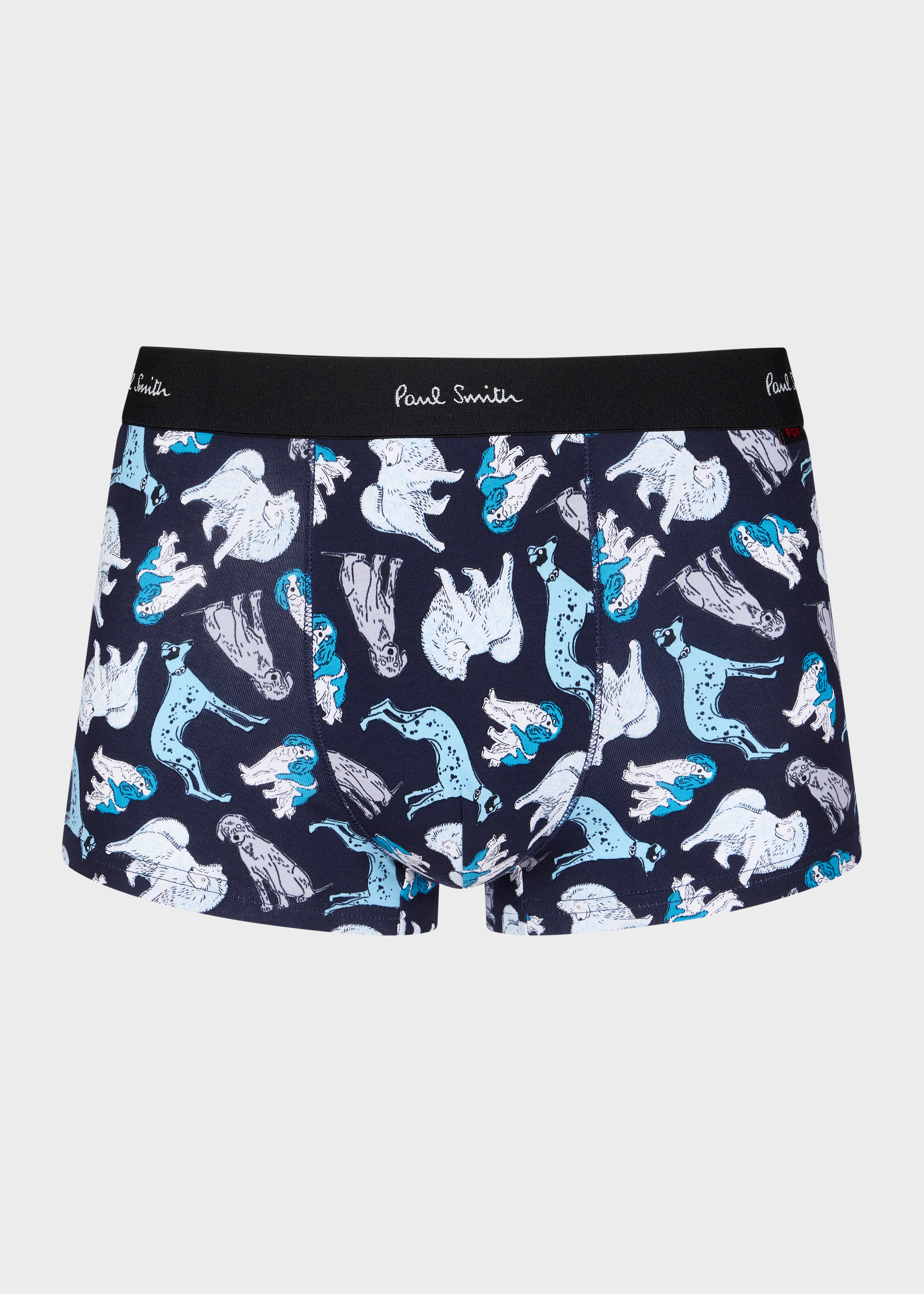 Navy 'Dogs' Print Boxer Briefs