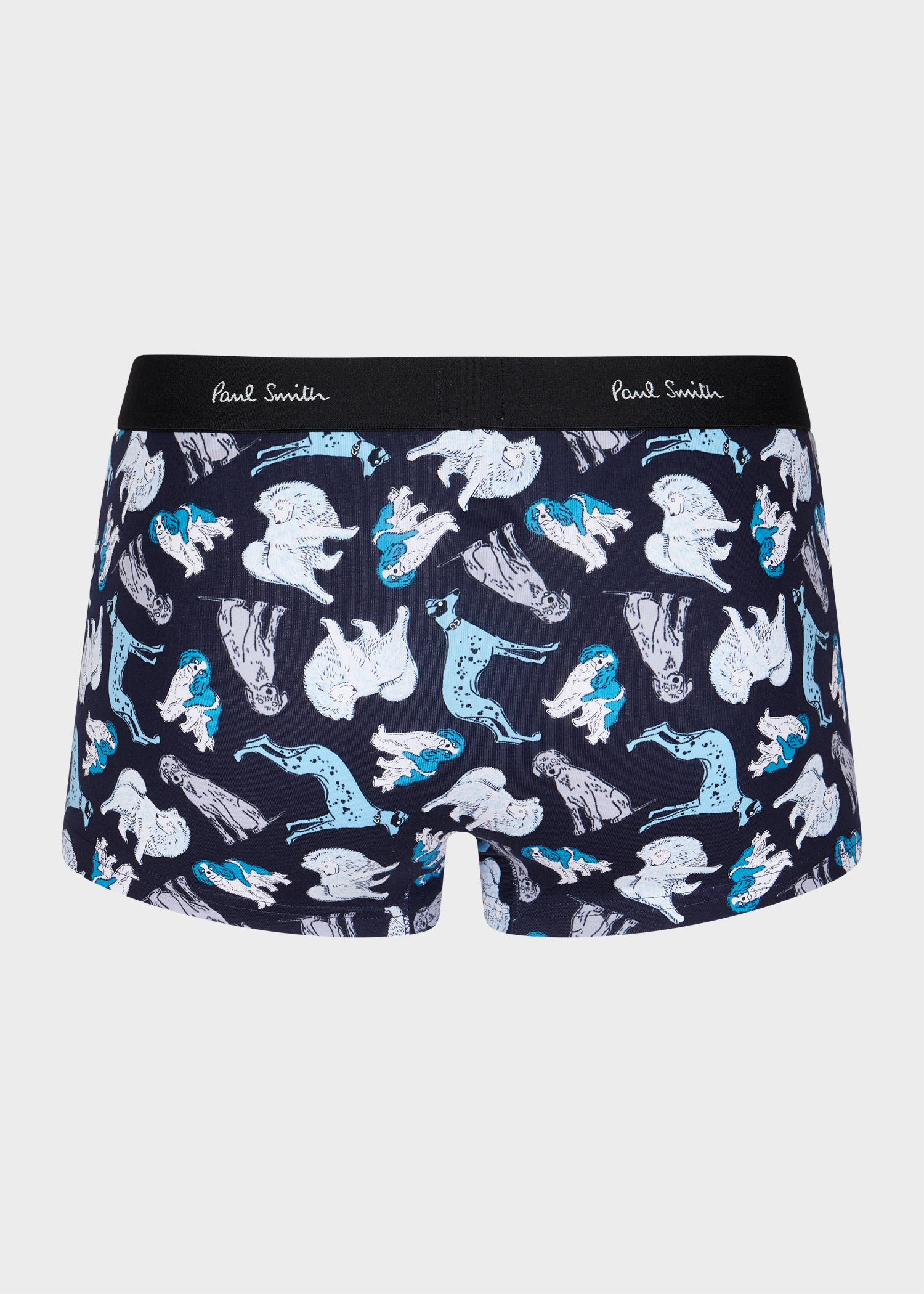 Navy 'Dogs' Print Boxer Briefs