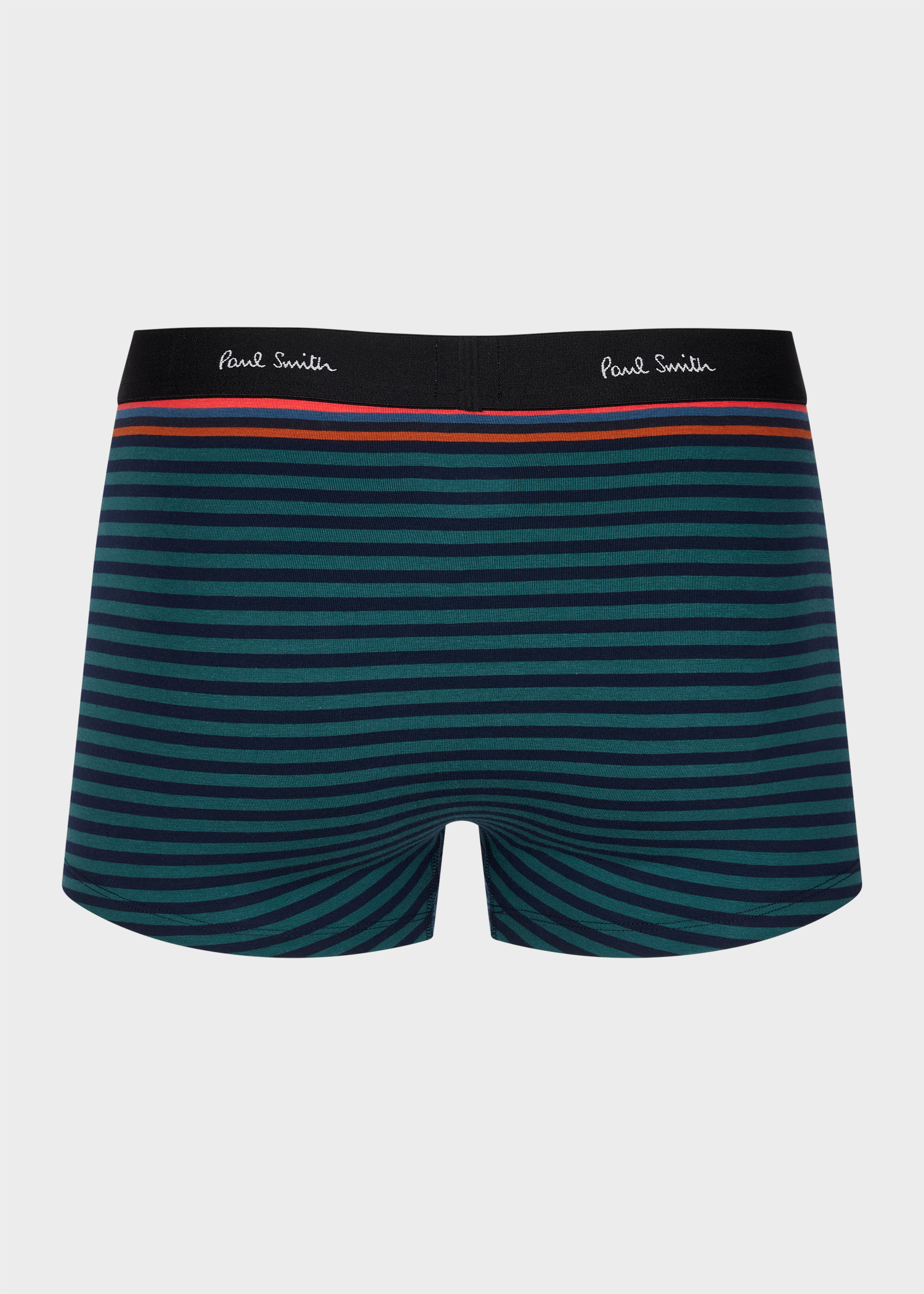 Teal and Navy Stripe Boxer Briefs