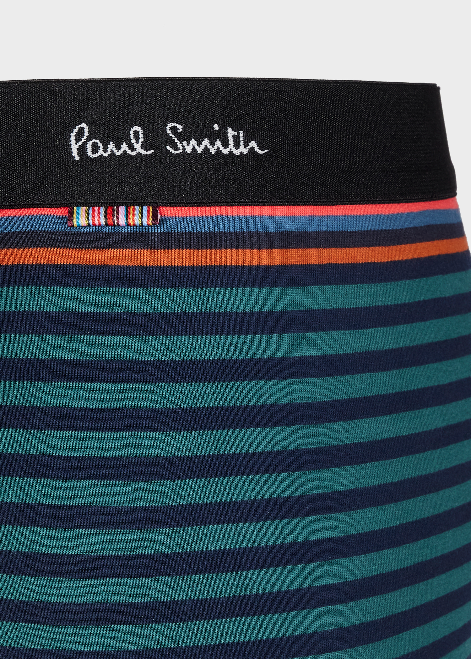 Teal and Navy Stripe Boxer Briefs