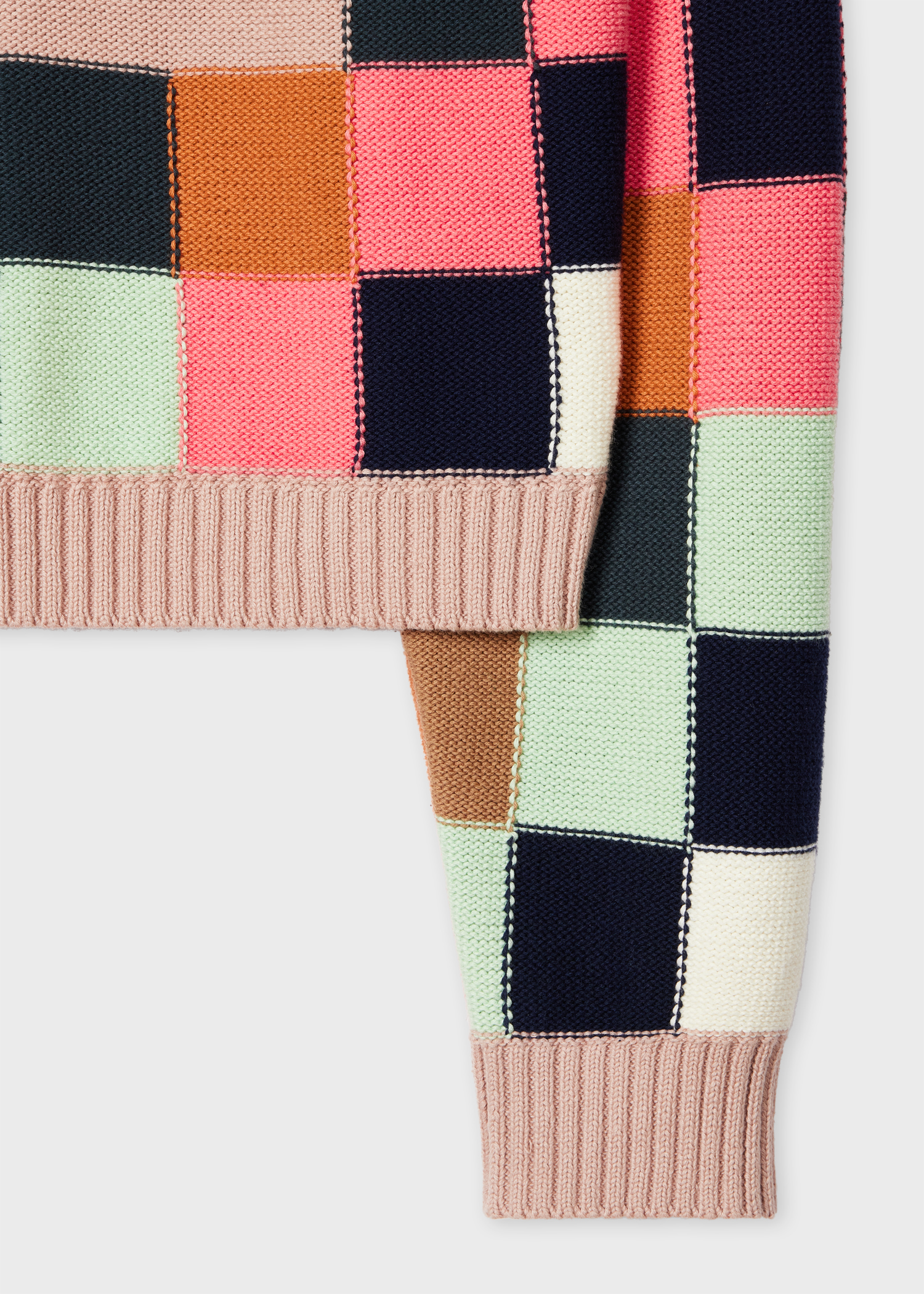 Women's Geometric Square Knitted Sweater