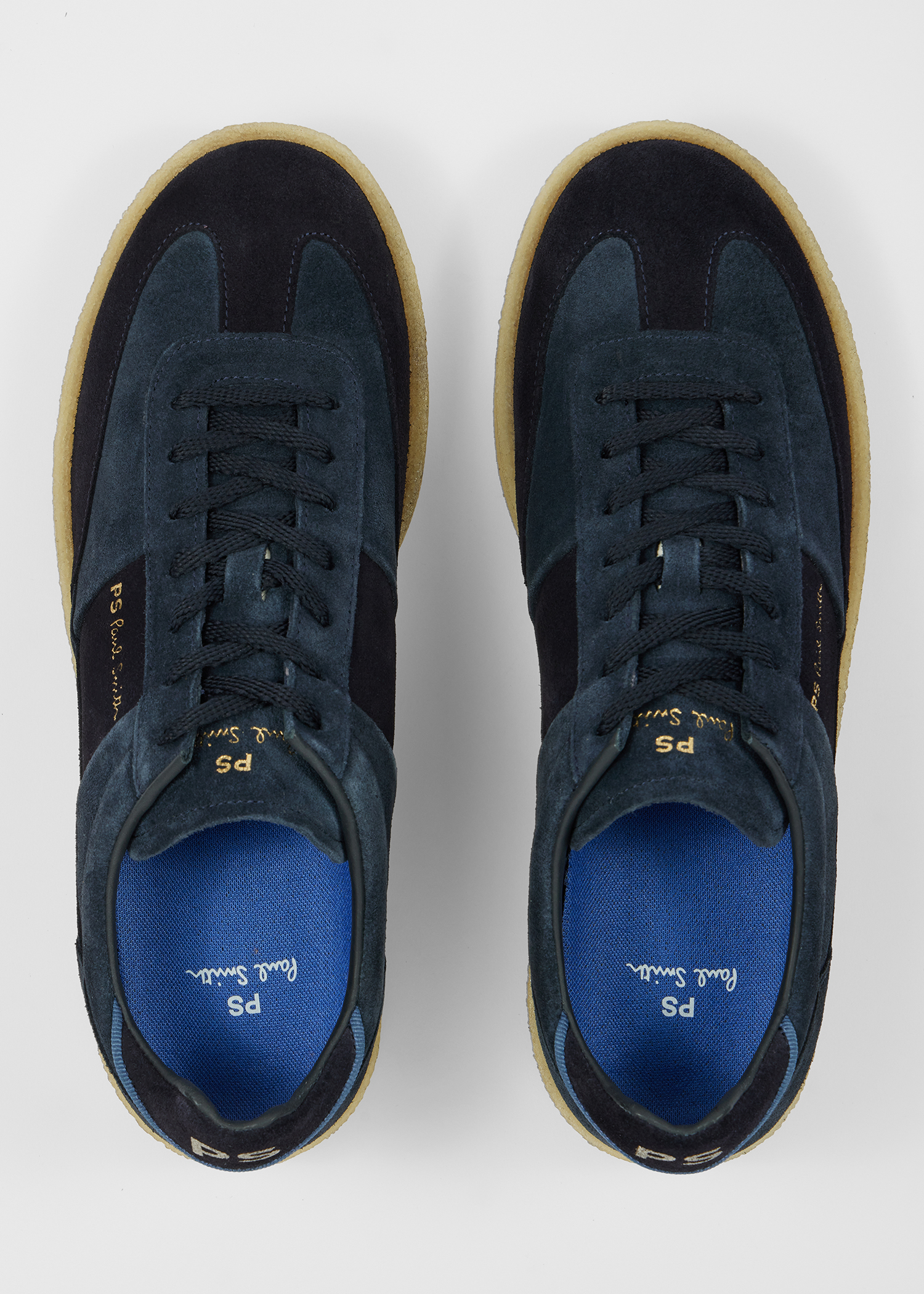 Navy Crepe Sole 'Dover' Trainers