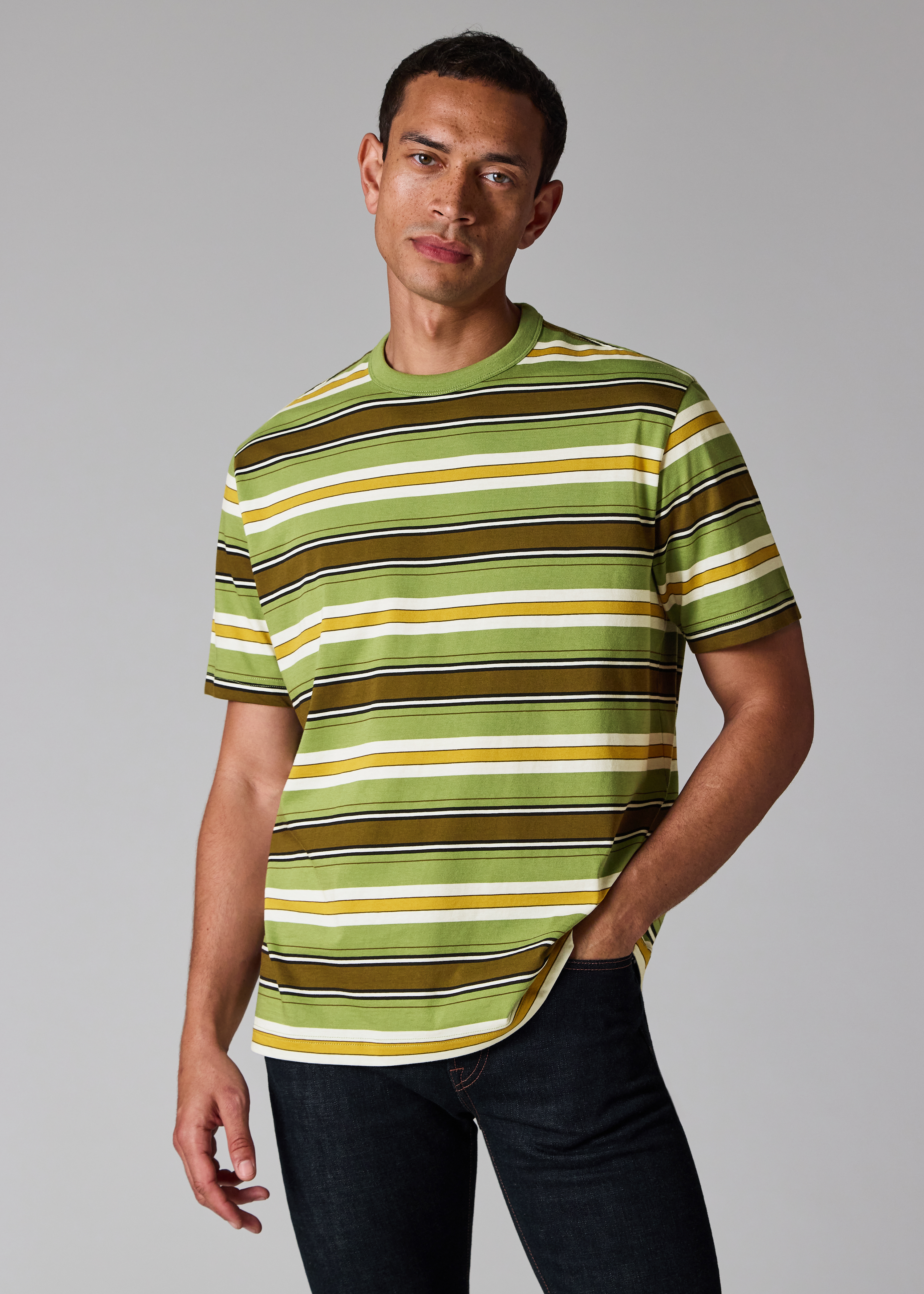 Light Green Stripe T-Shirt