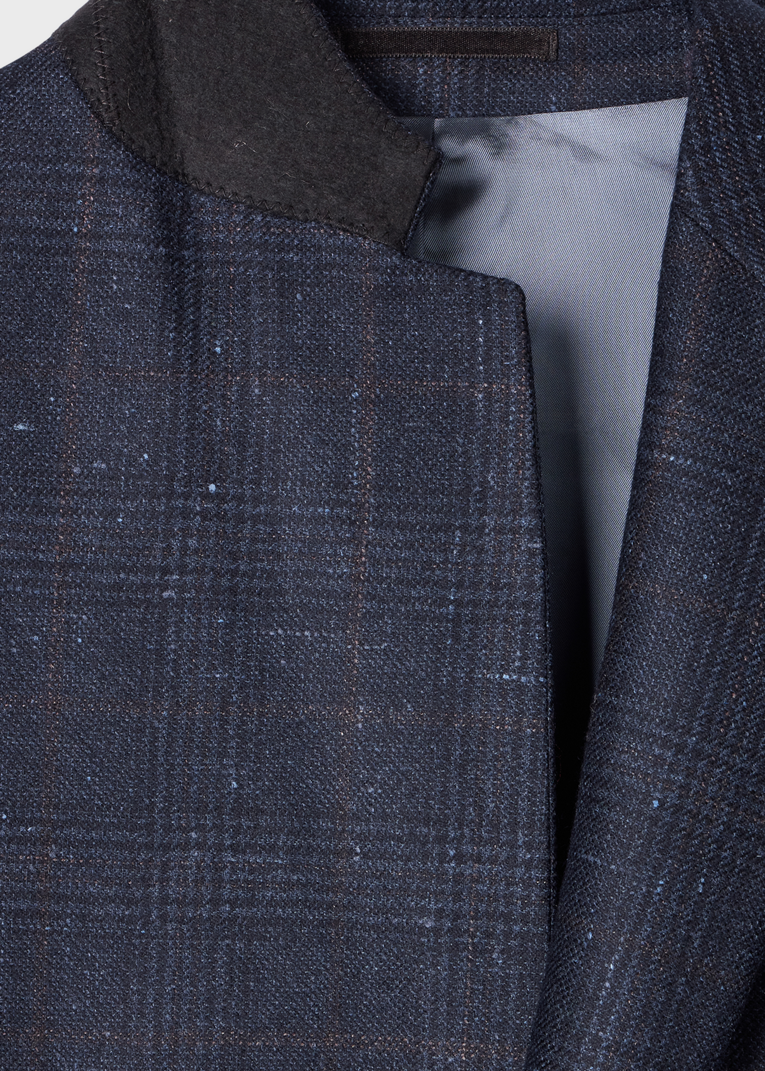 Navy Check 'Silk Air' Blazer