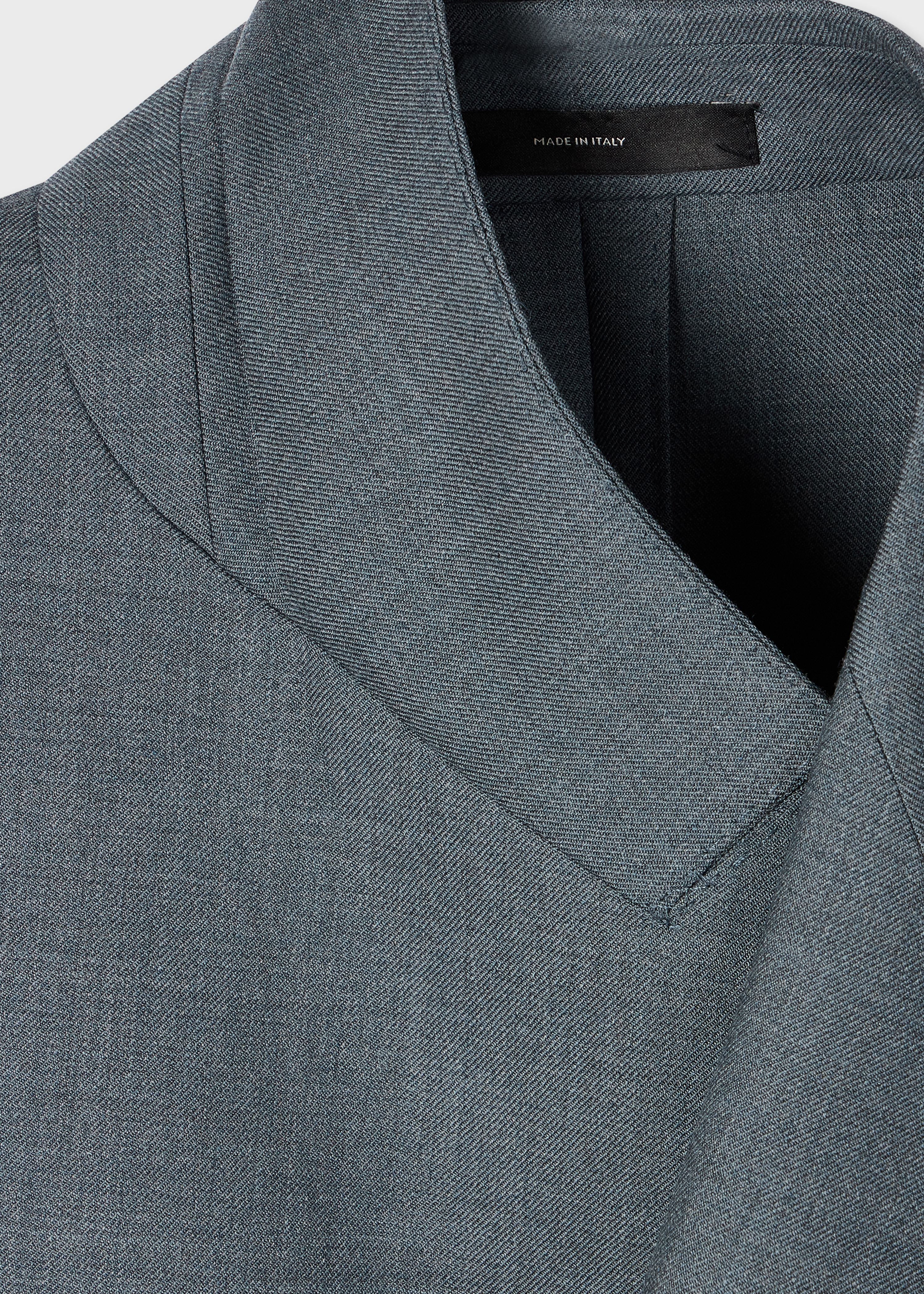 A Suit To Travel In - Blue Marl Double-Breasted Wool Blazer