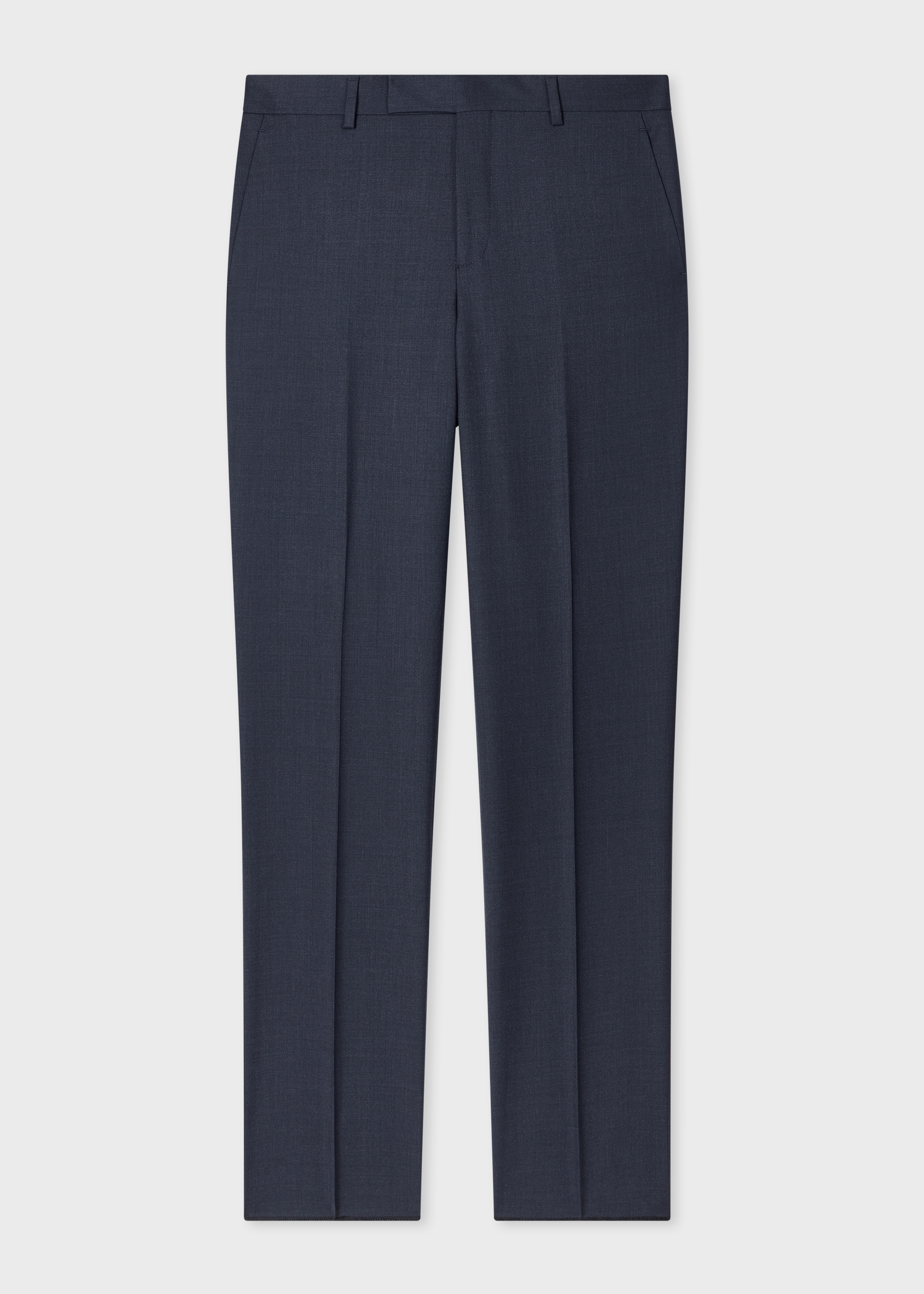 A Suit To Travel In - Dark Blue Marl Wool Trousers