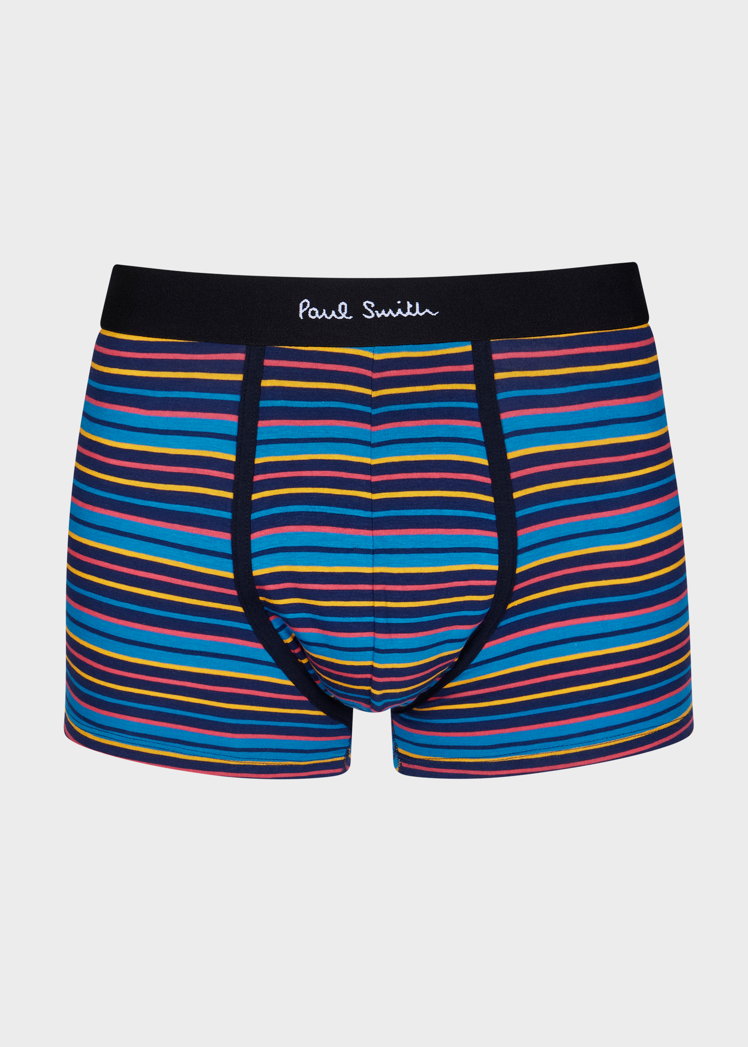 Stripe and Plain Mixed Boxer Briefs Five Pack