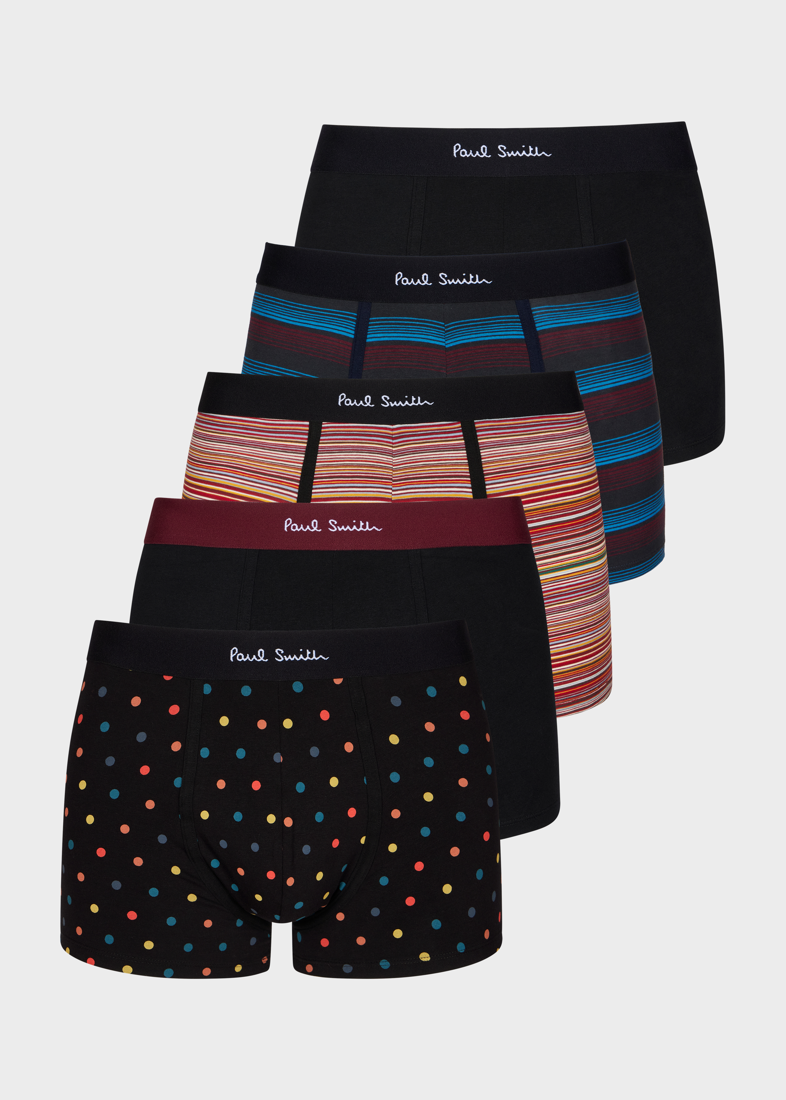 Spot and Stripe Mix Boxer Briefs Five Pack