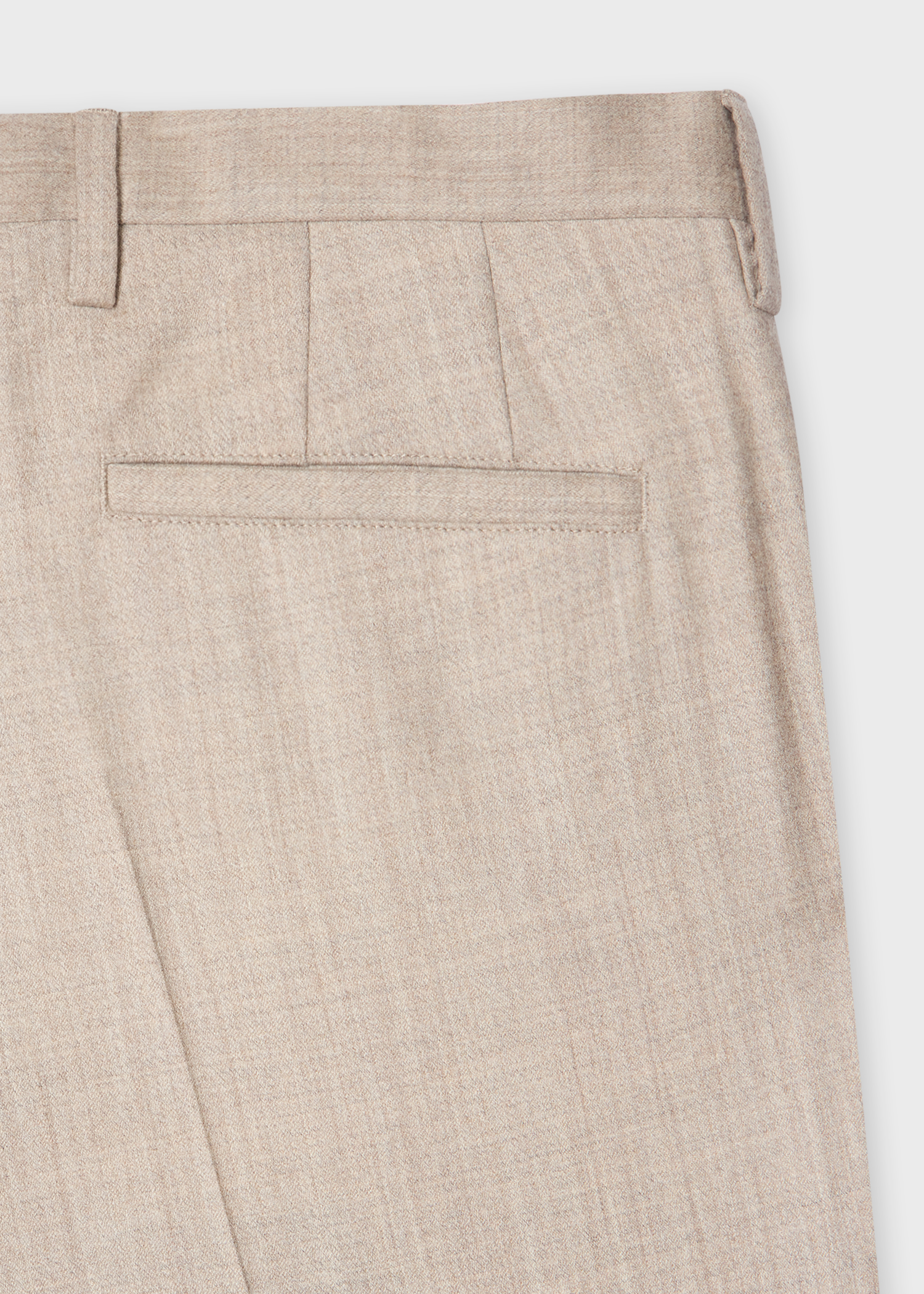 Slim-Fit Beige Overdyed Wool-Cashmere Flannel Trousers