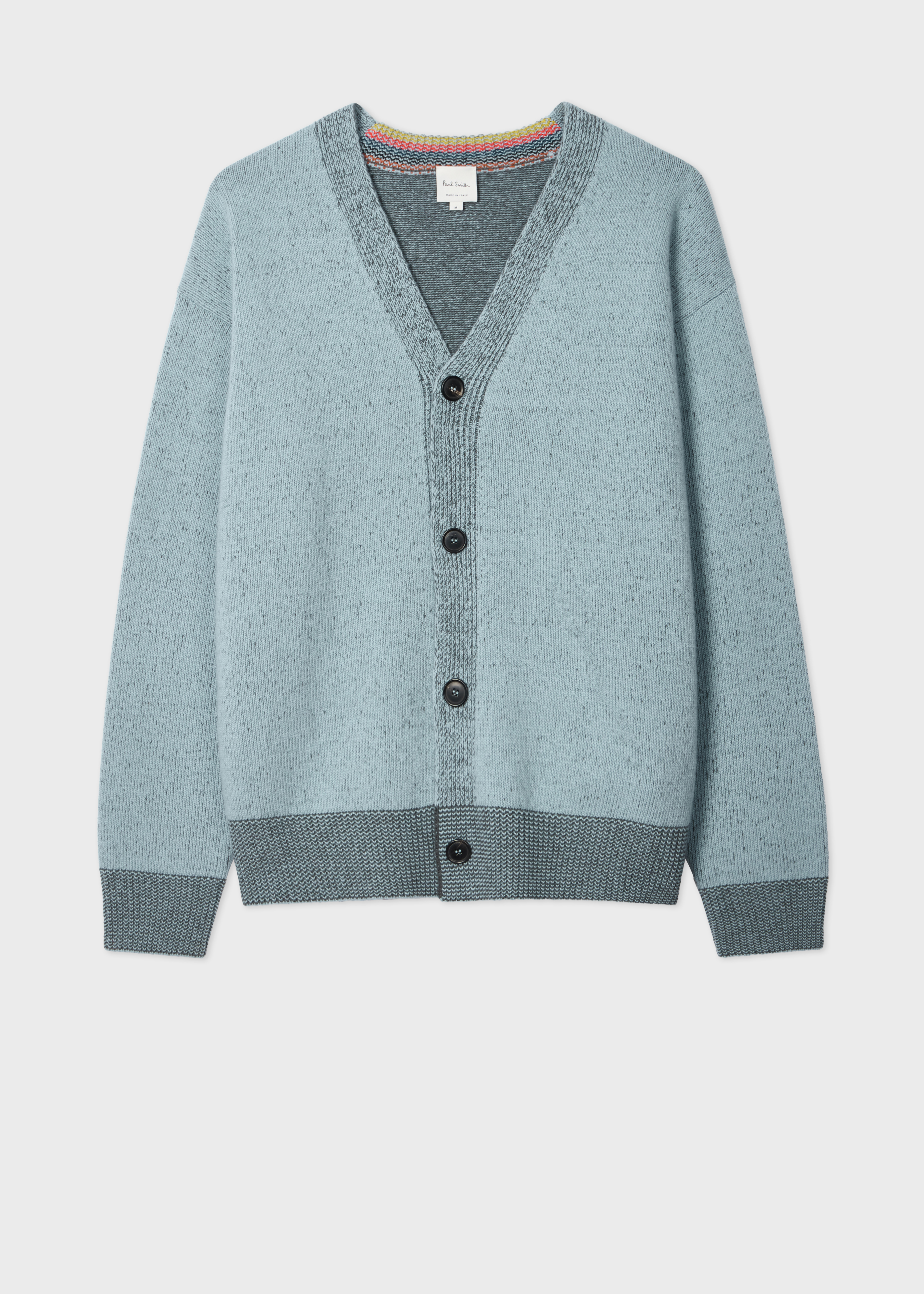 Light Blue Lambswool Cardigan