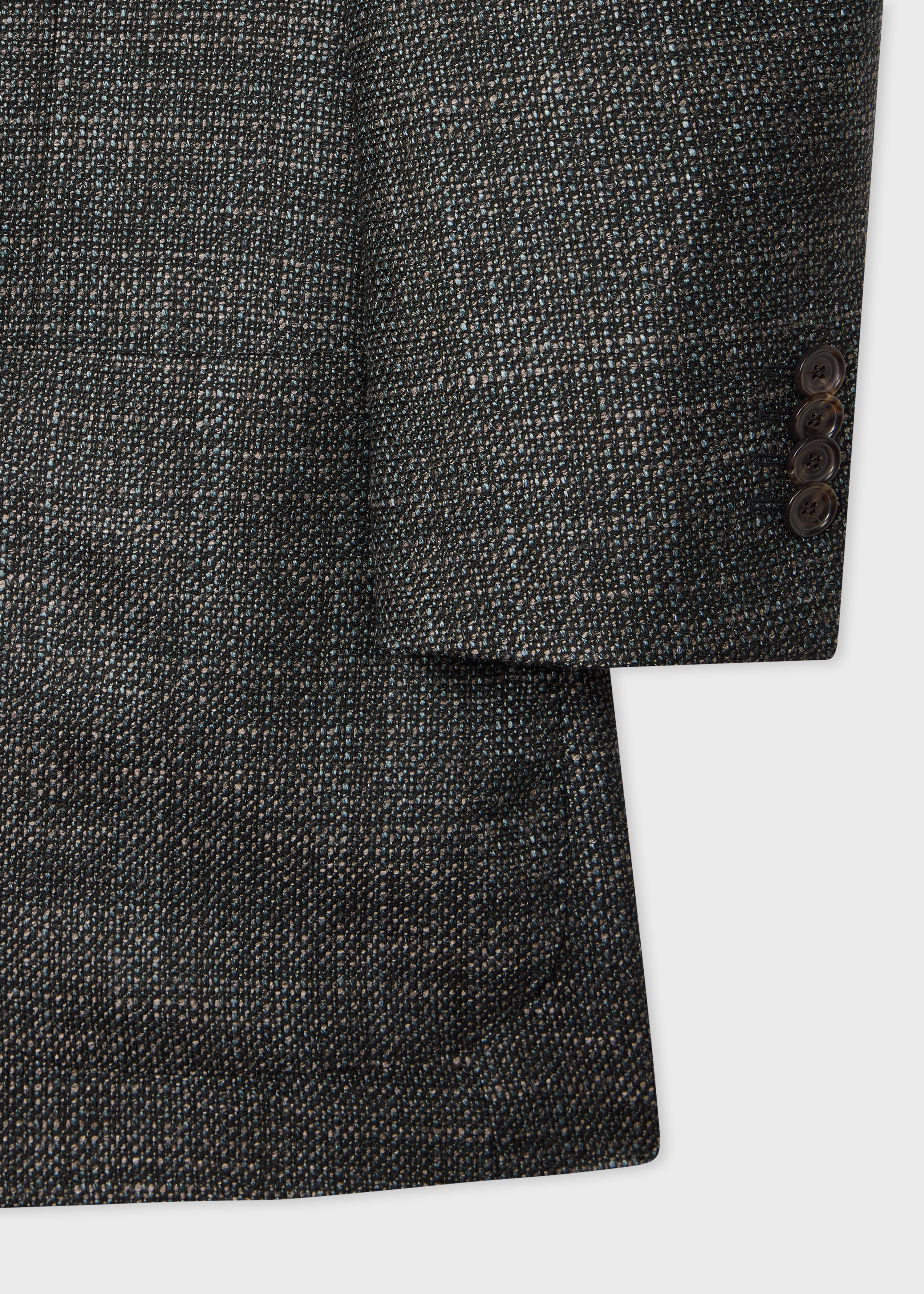 Grey Wool-Silk Buggy-Lined Blazer