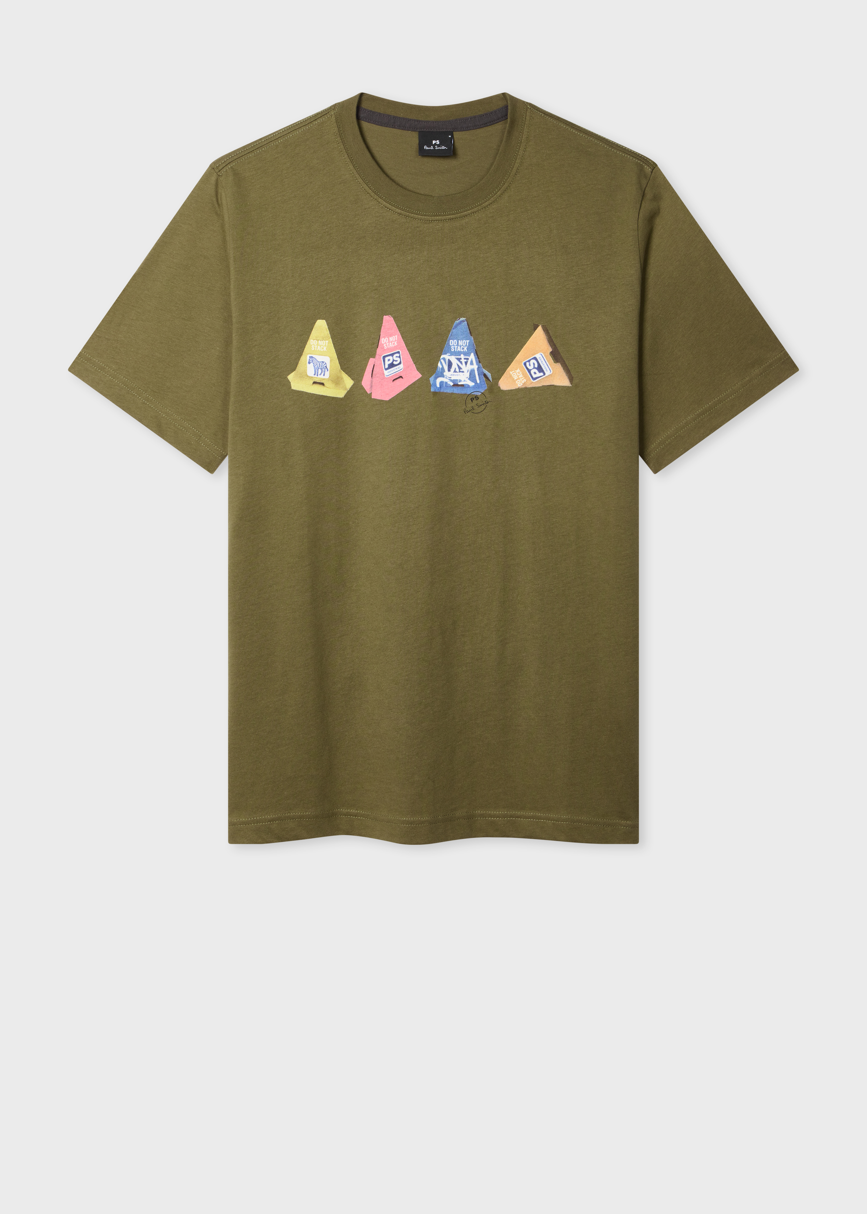 Khaki 'Cones' Print T-Shirt