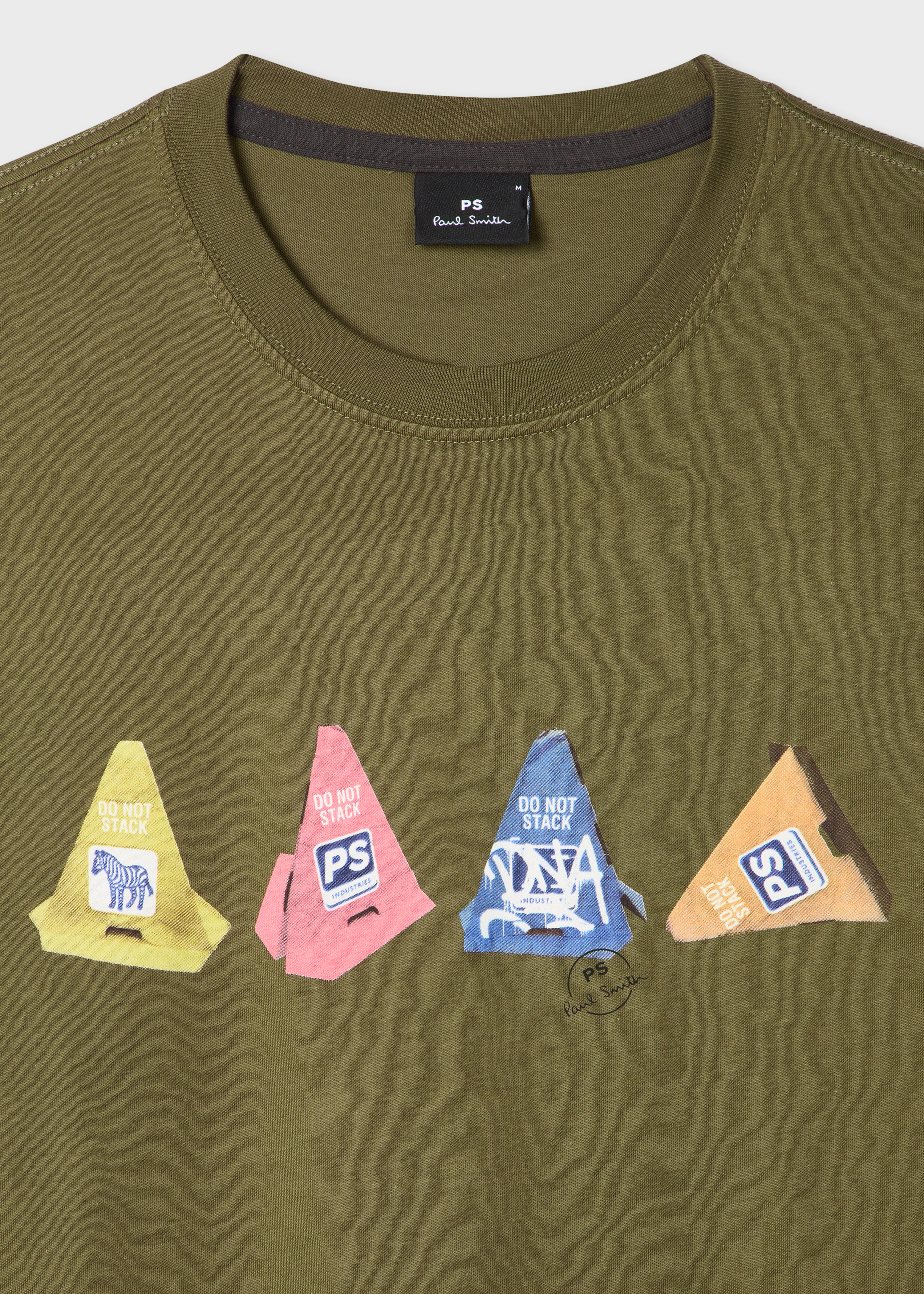 Khaki 'Cones' Print T-Shirt