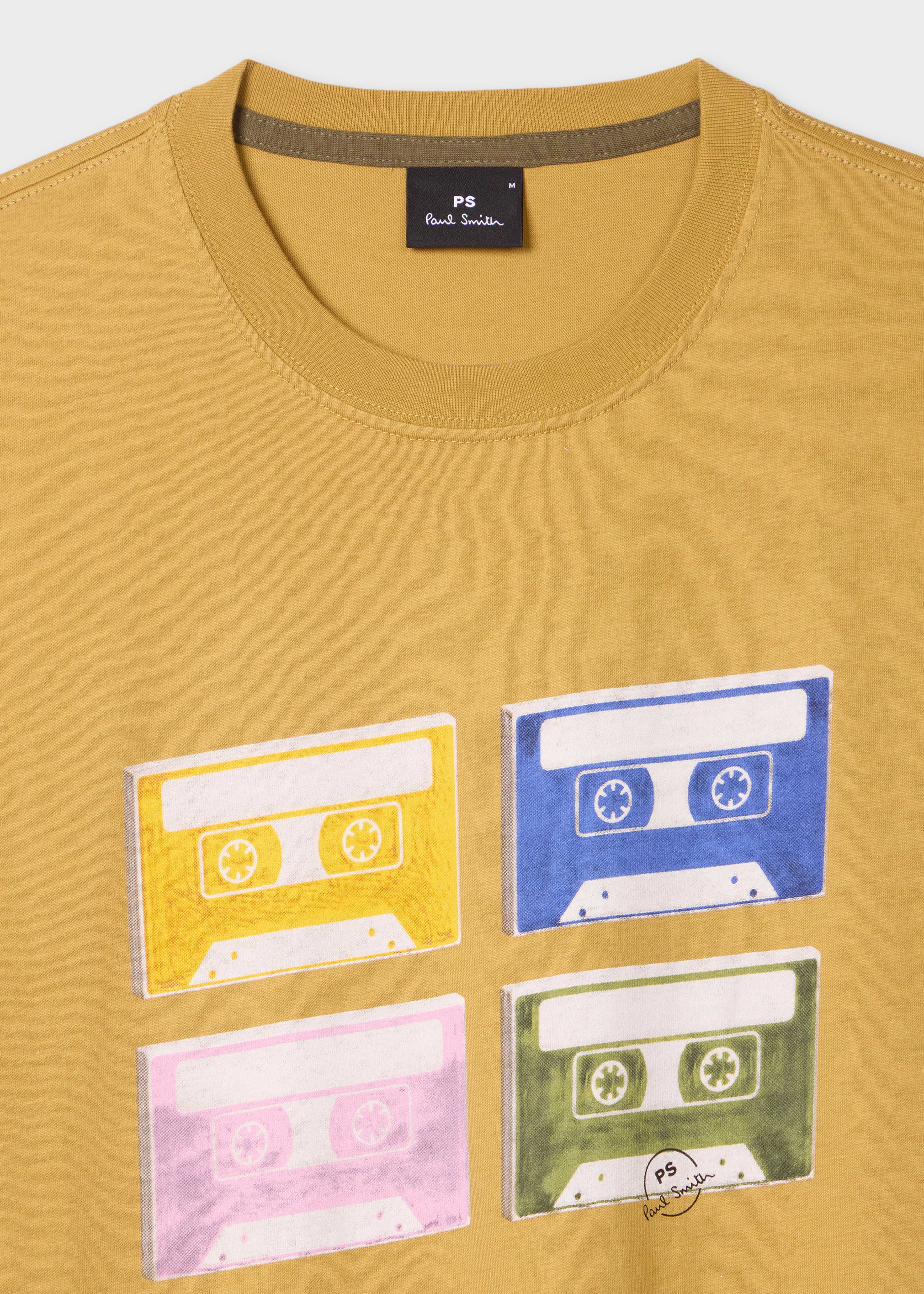 Yellow 'Tapes' Print T-Shirt