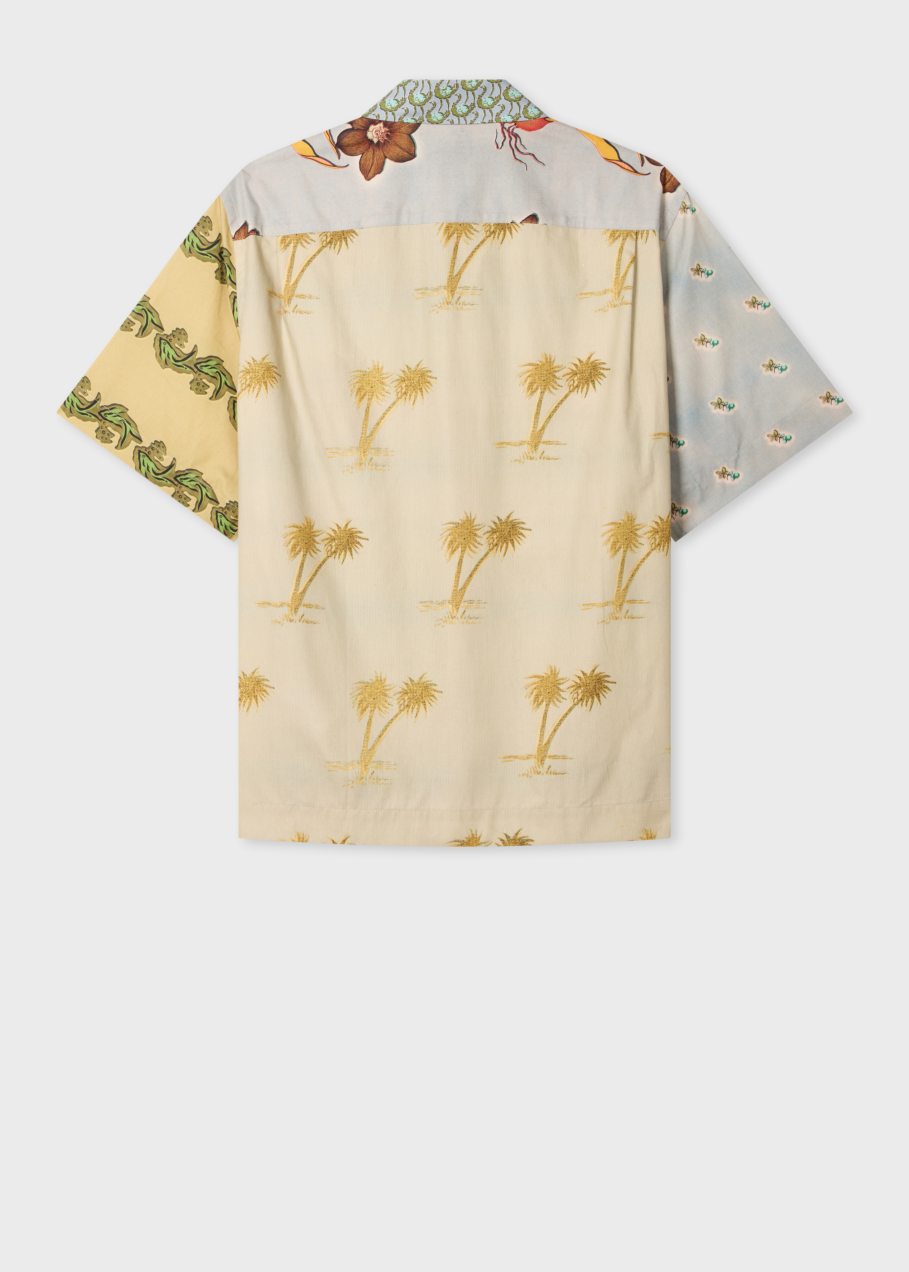 Blue and Yellow 'Textile' Shirt