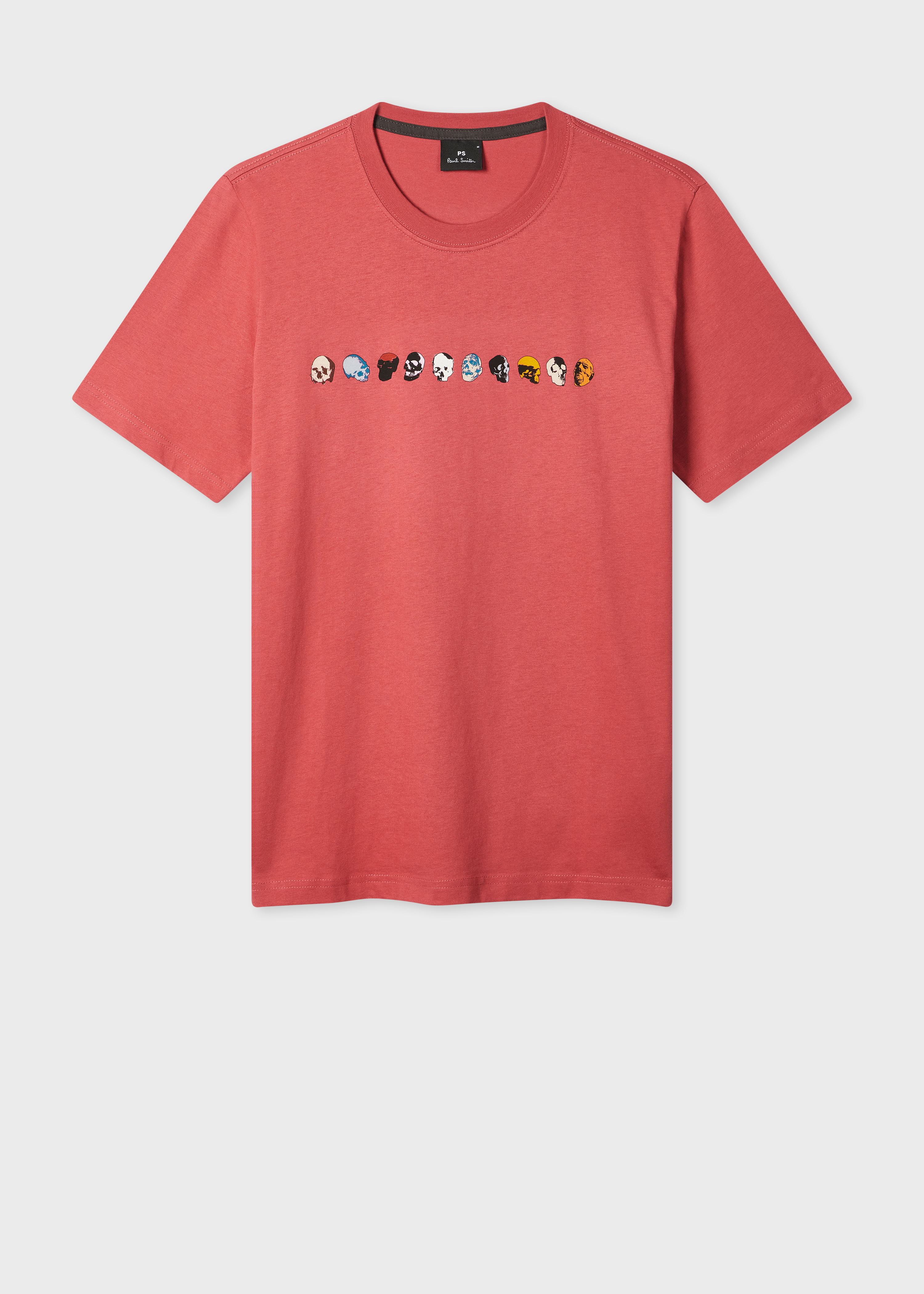 Pink 'Mini Skulls' Print T-Shirt