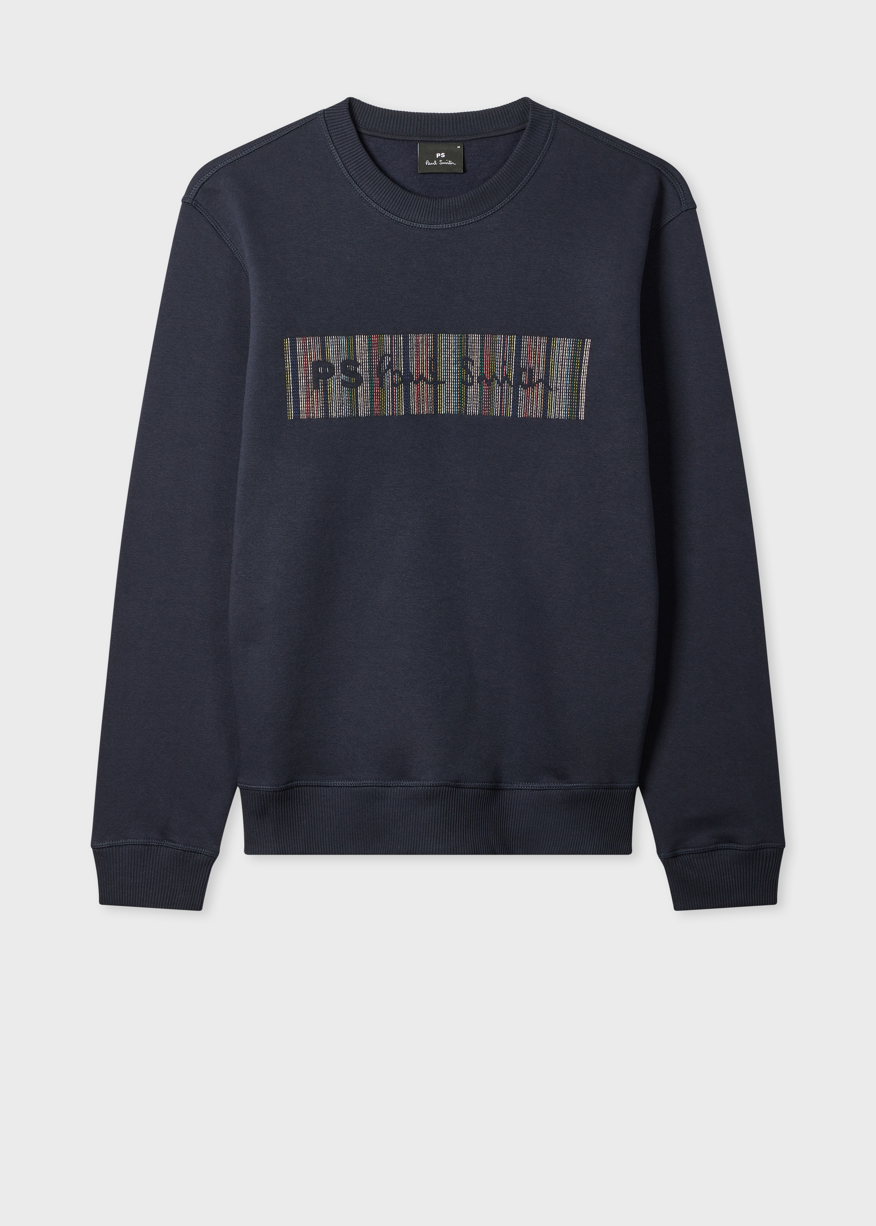 Navy 'Stitch Stripe' Logo Sweatshirt