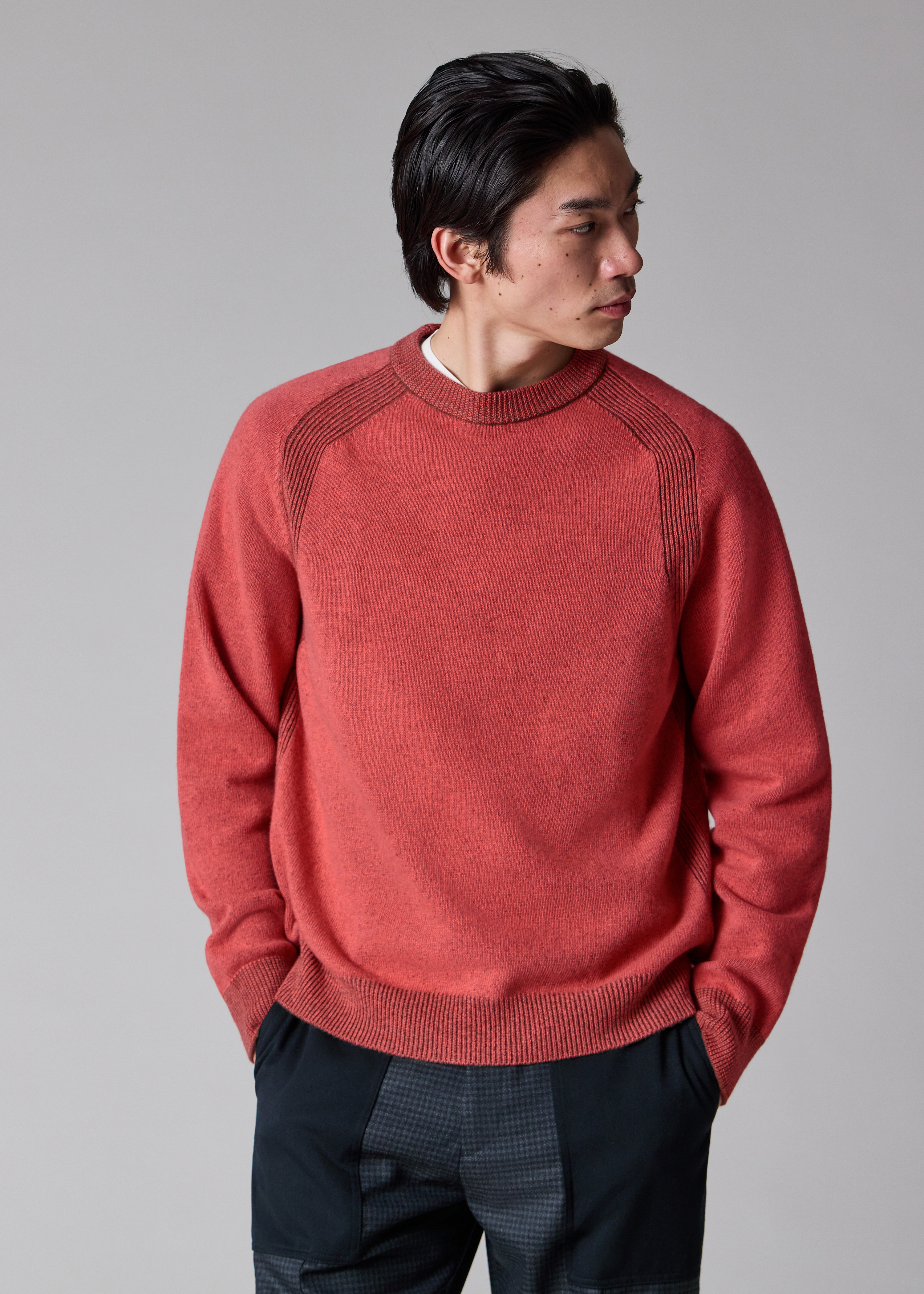 Coral Lambswool Sweater