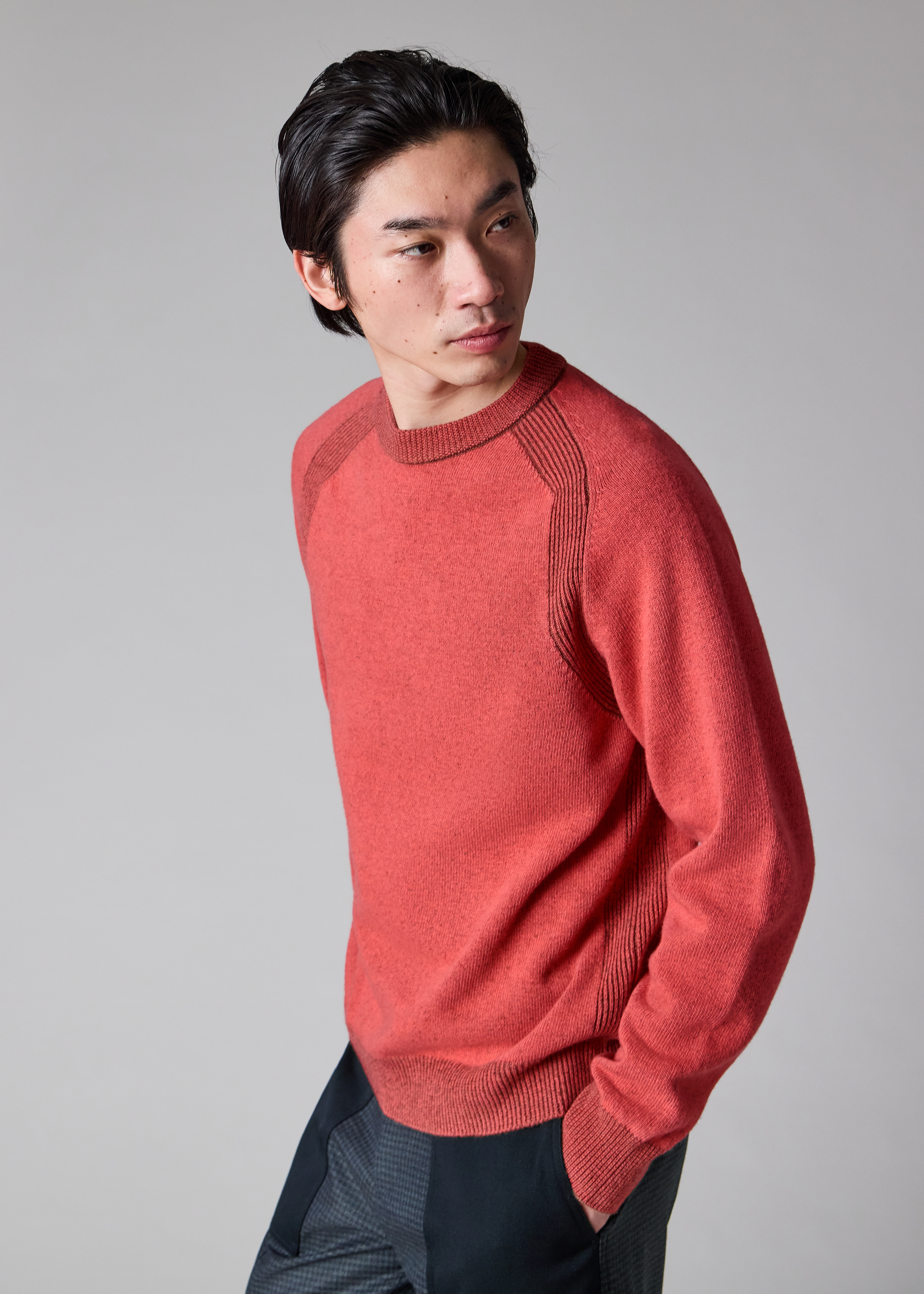 Coral Lambswool Sweater