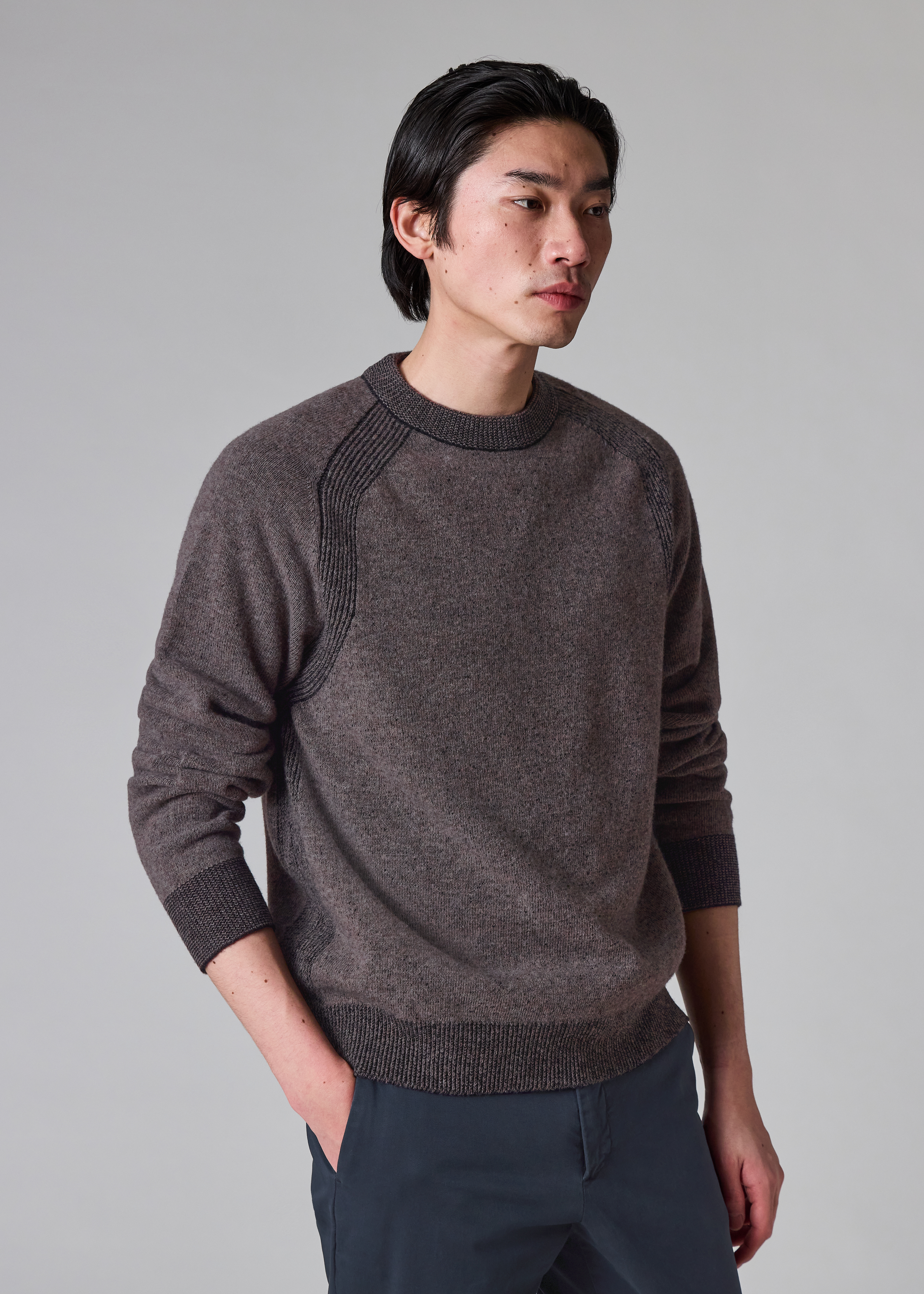 Grey Lambswool Sweater