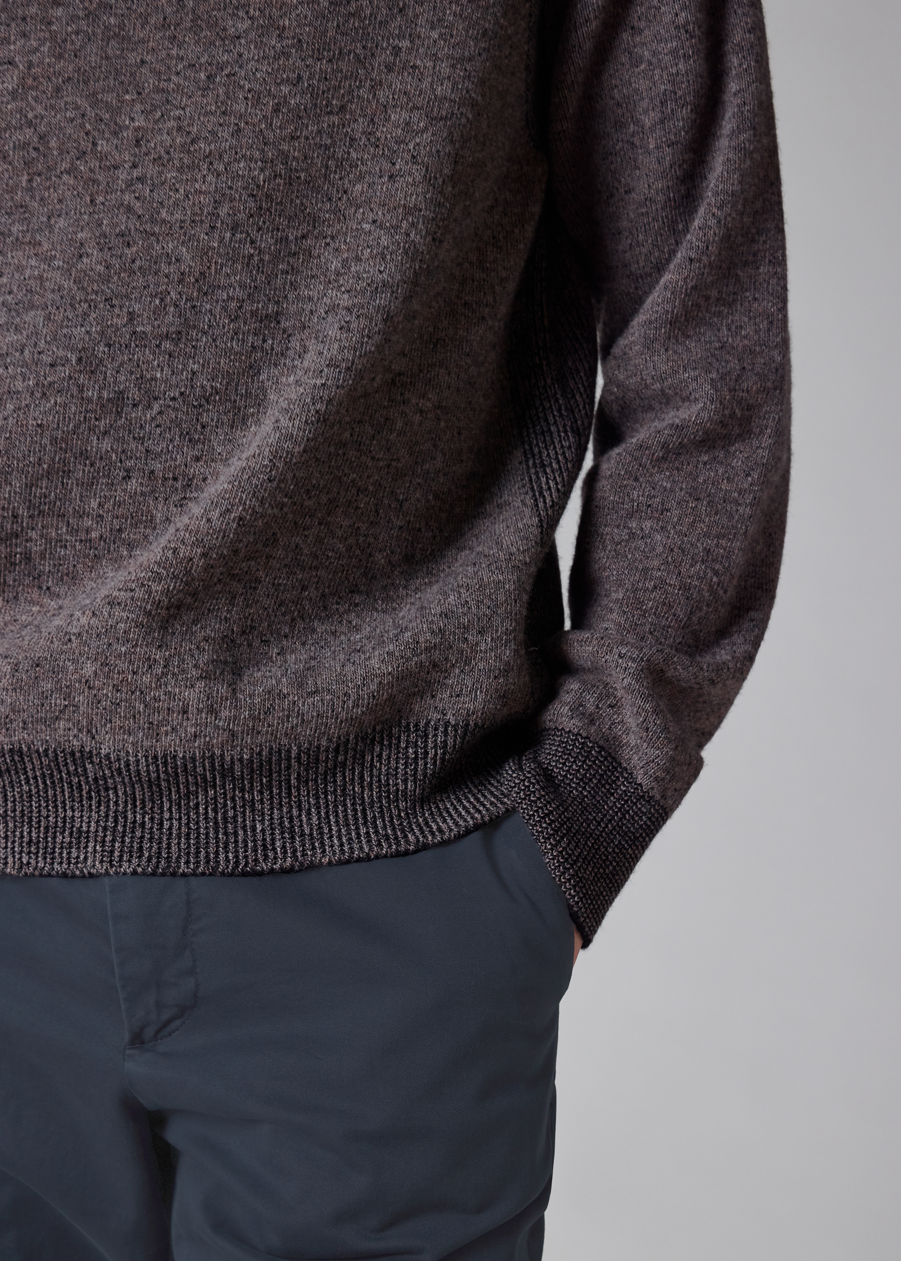 Grey Lambswool Sweater