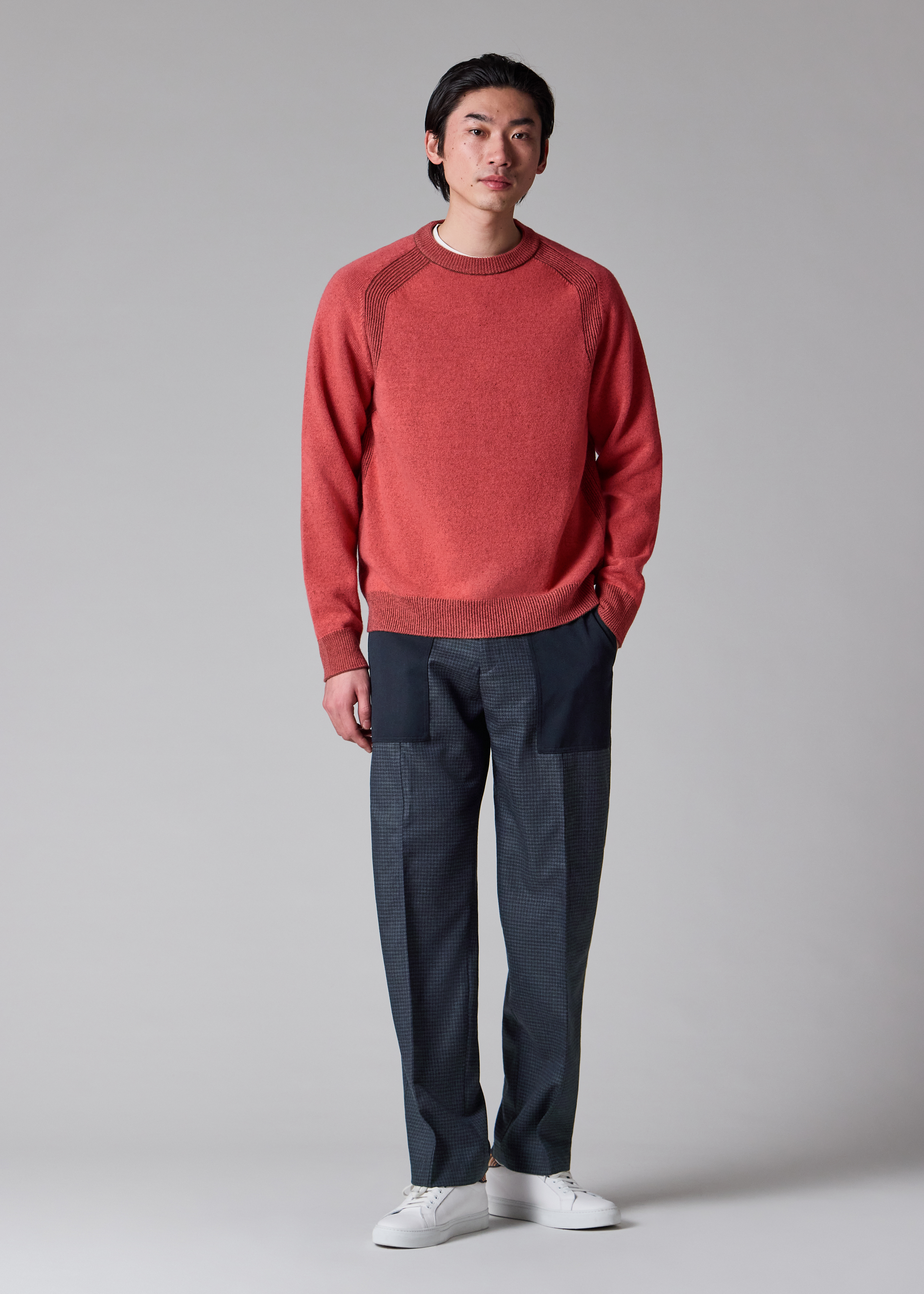 Coral Lambswool Sweater