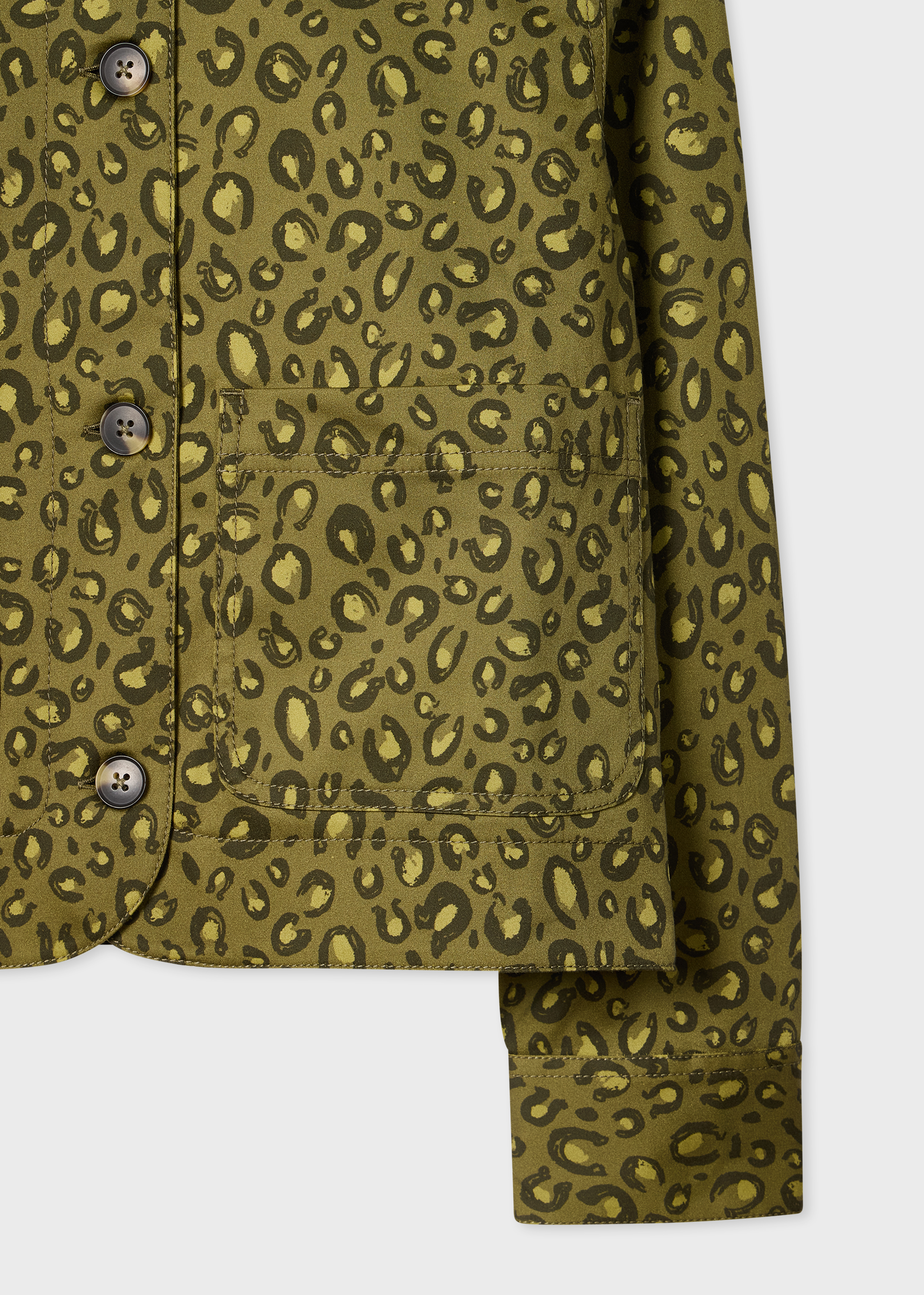 Women's Khaki 'Animal' Print Jacket