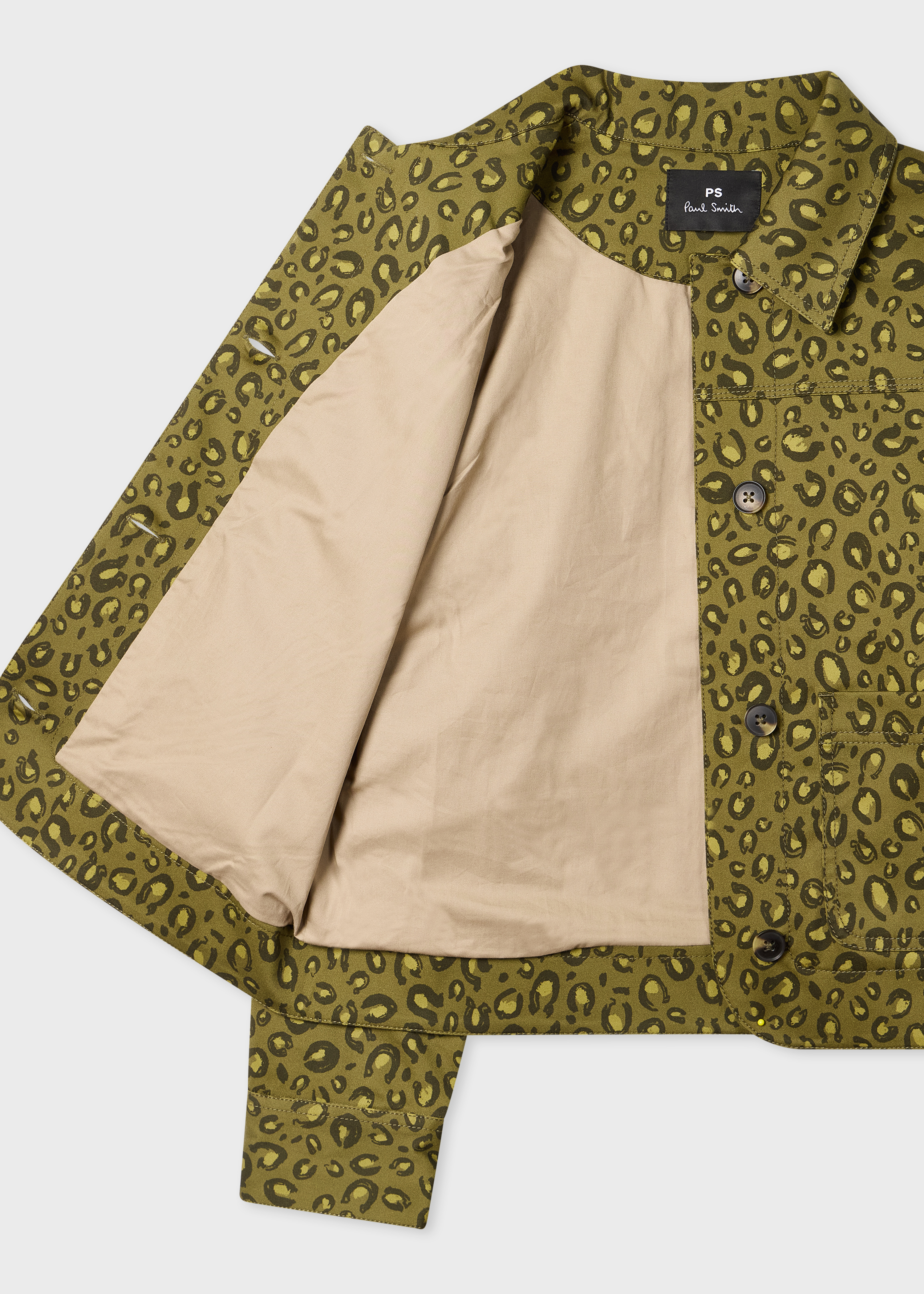 Women's Khaki 'Animal' Print Jacket