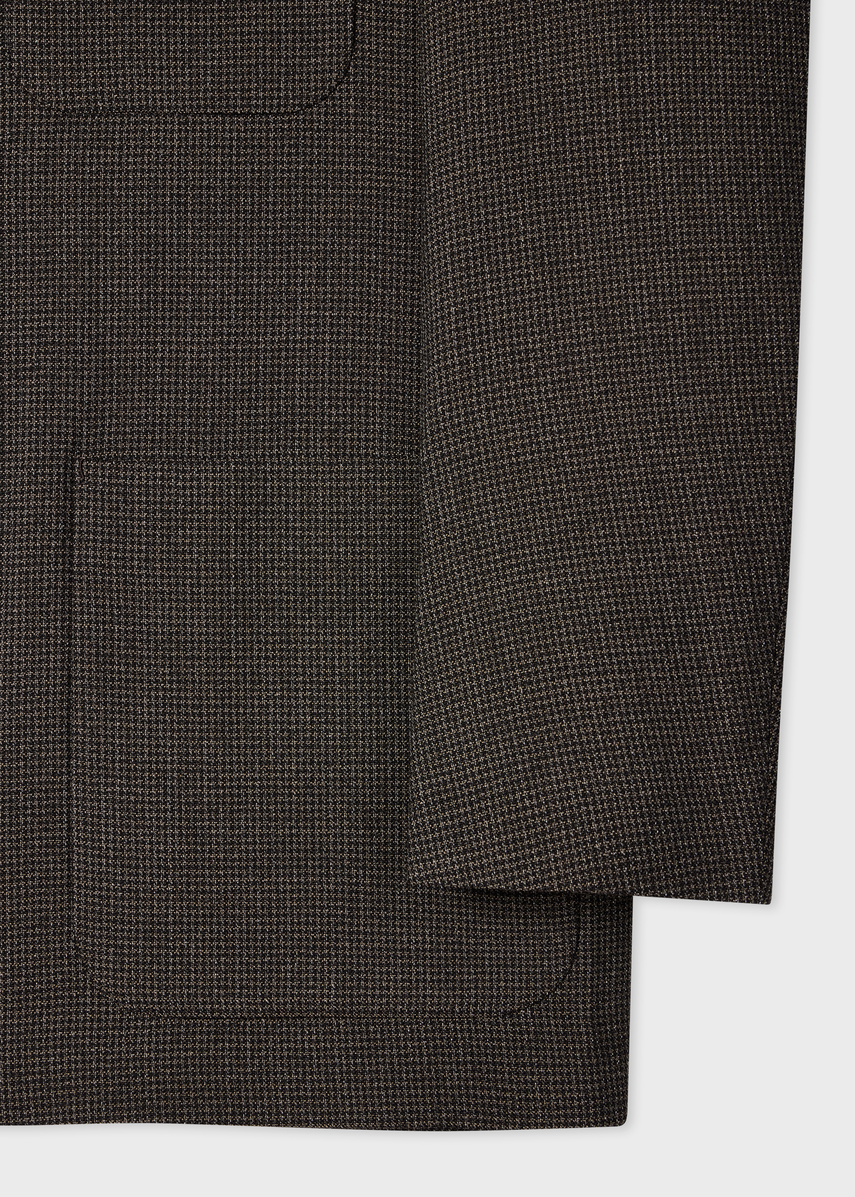 Brown Check Two-Ply Merino Work Jacket