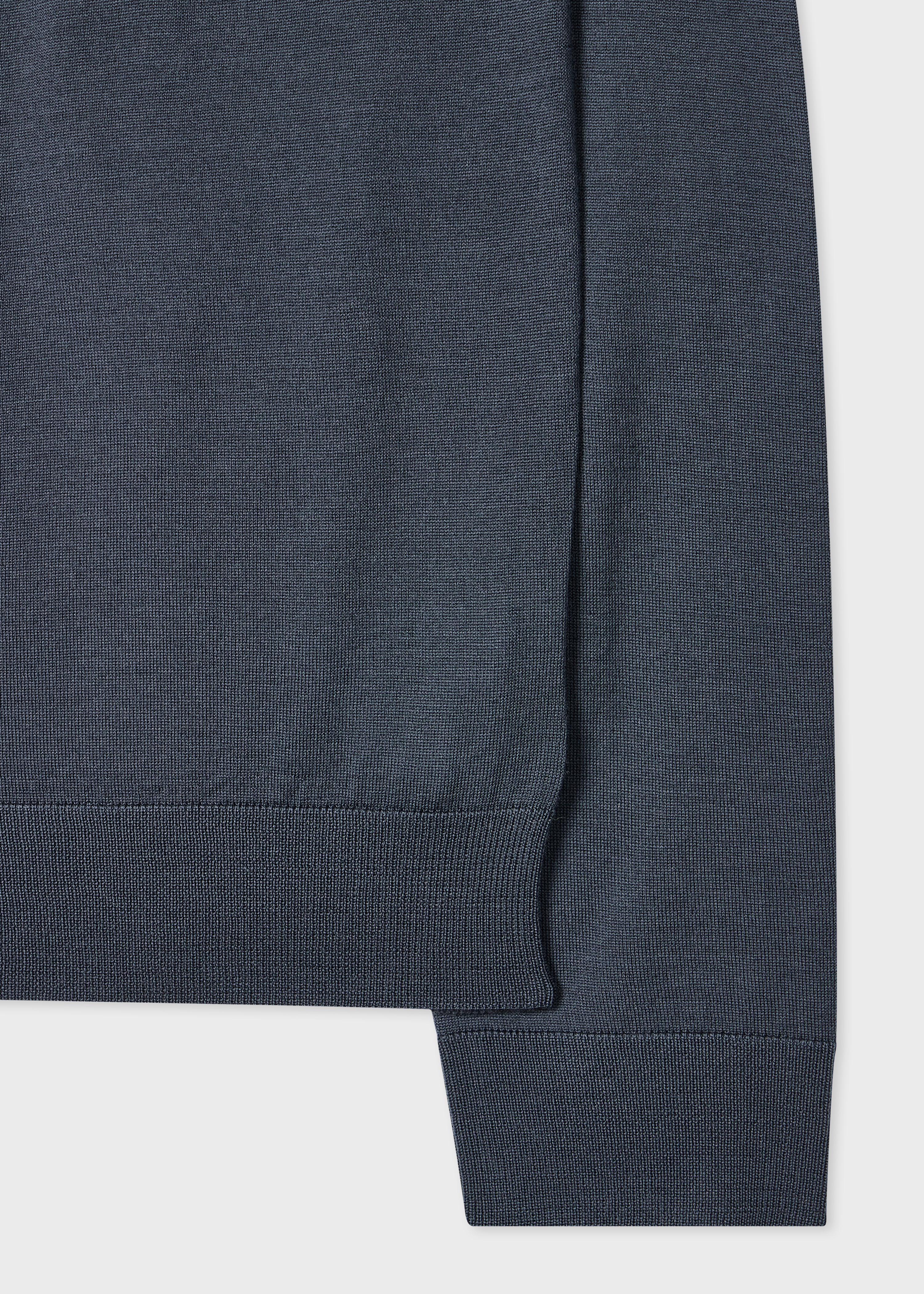 Grey Washable Wool 'Signature Stripe' Cardigan