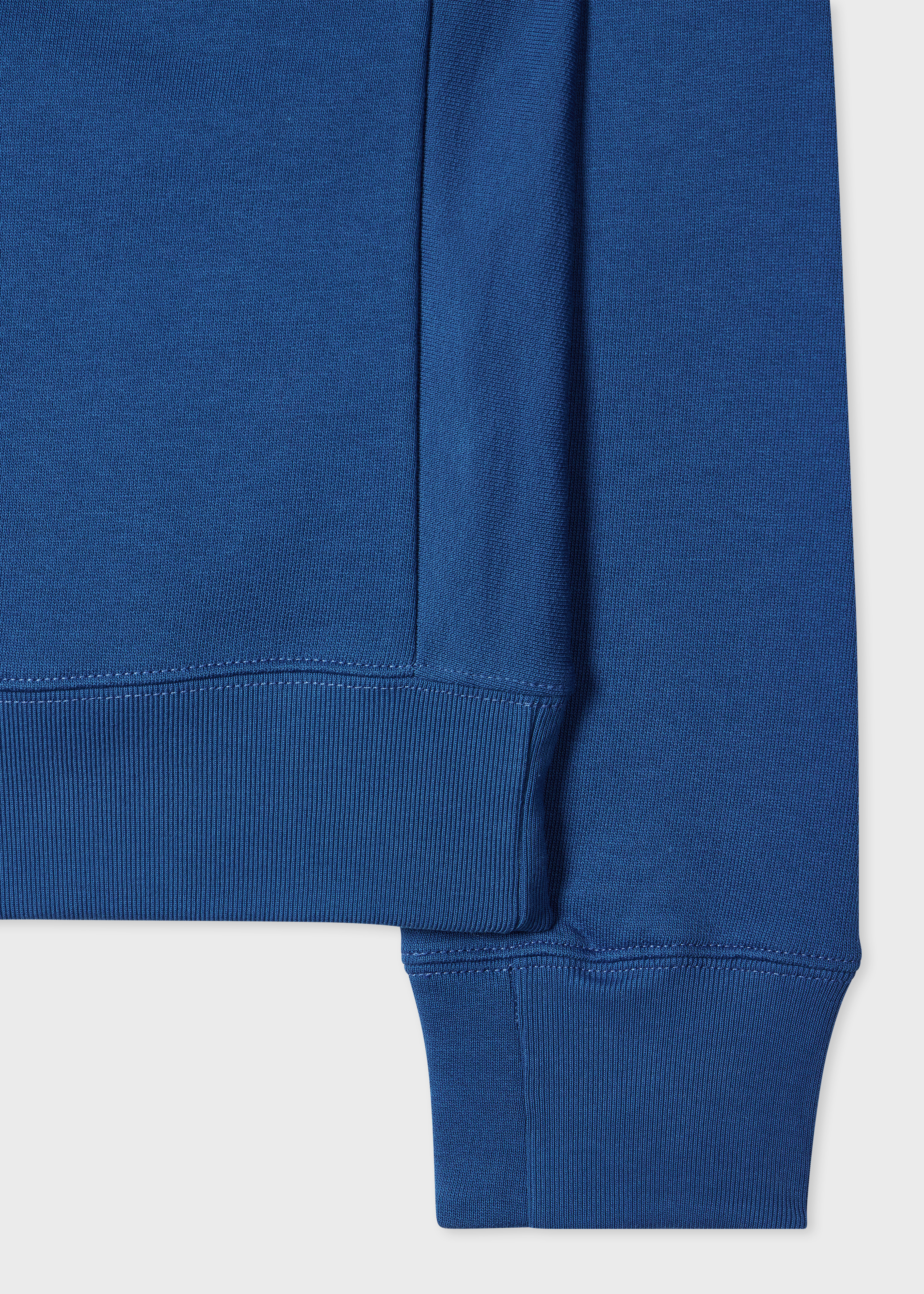 Mid Blue Organic Cotton Zebra Logo Sweatshirt