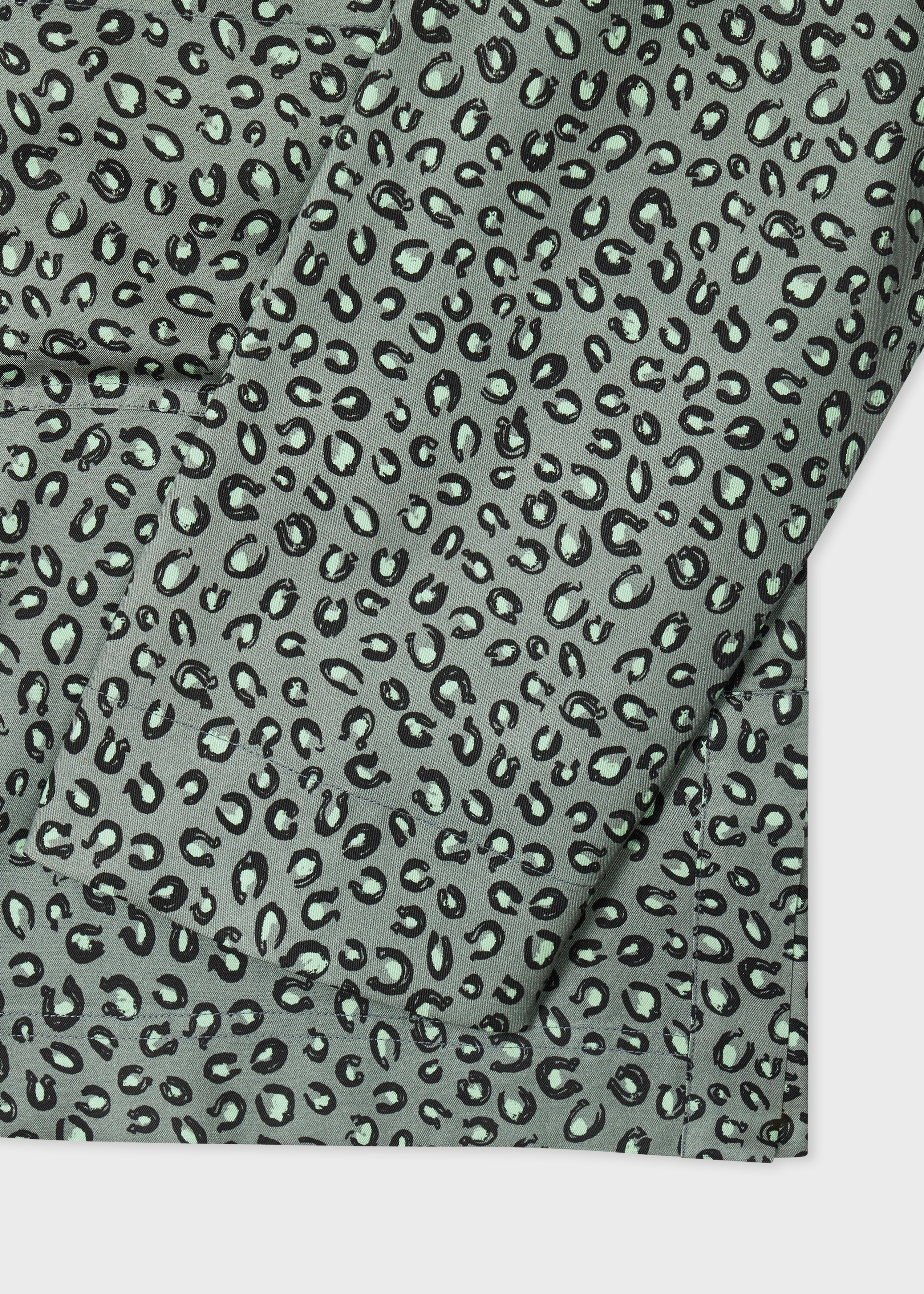 Women's Blue 'Animal' Print Shirt