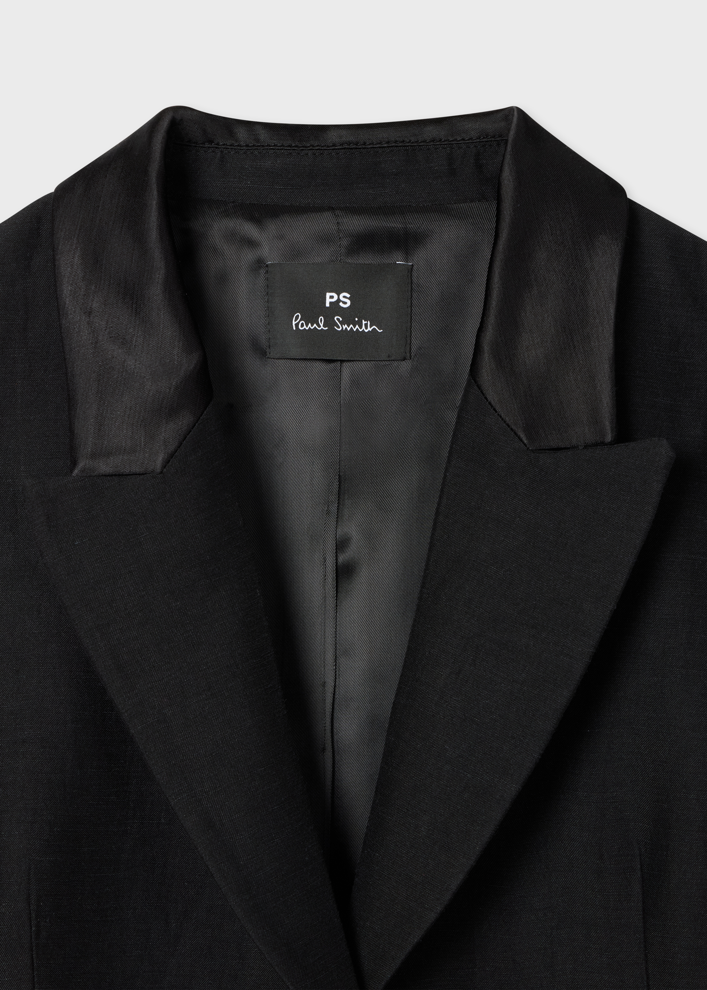 Women's Black Linen-Blend Waistcoat