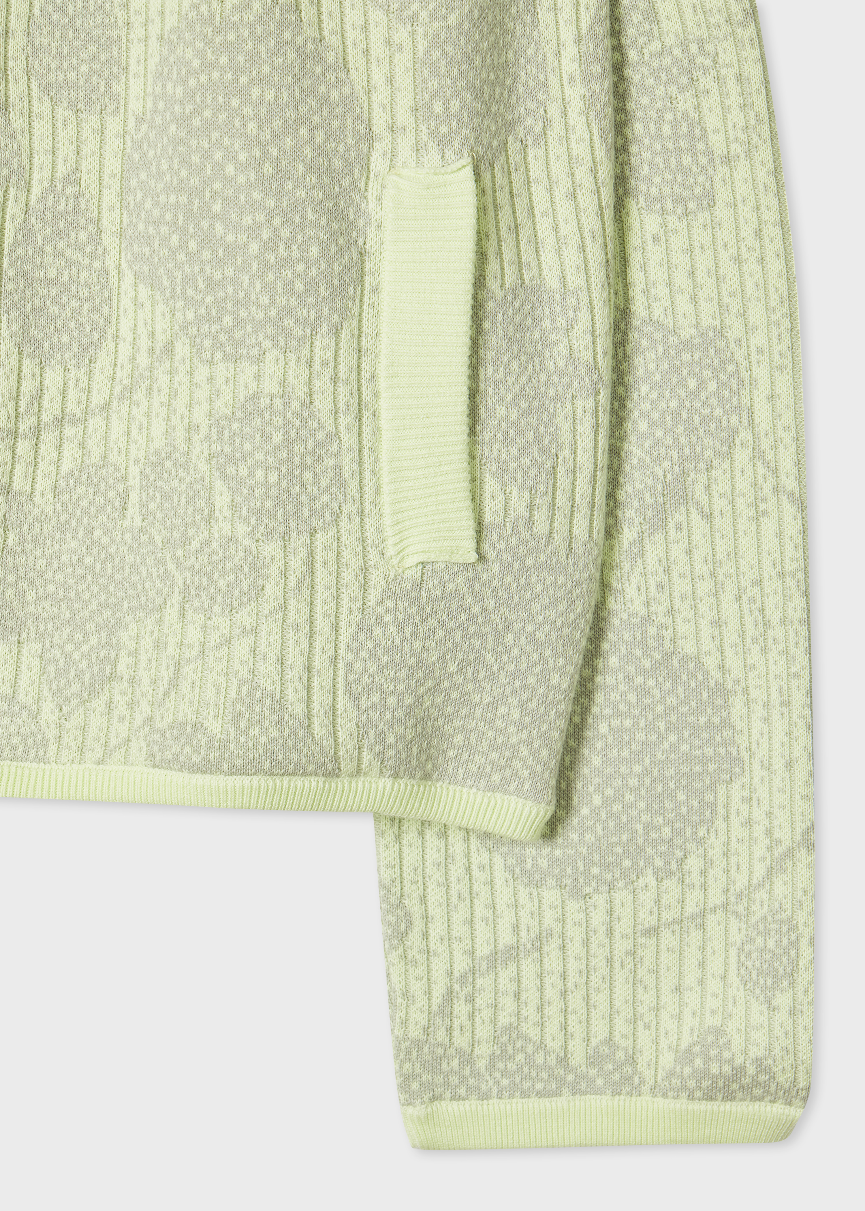Women's Sage Jacquard Floral Cardigan