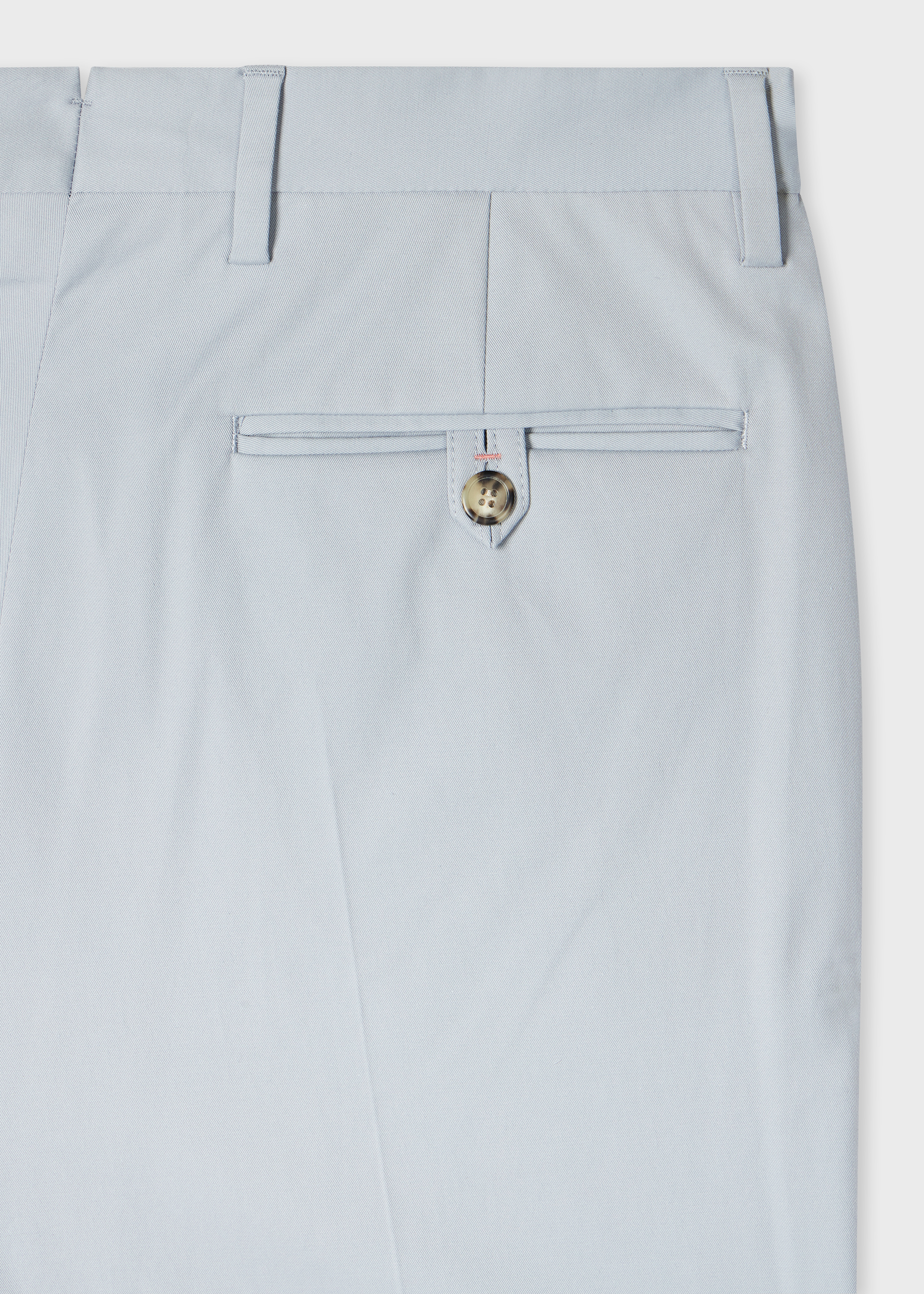 Pale Blue Fine Cotton-Twill Trousers